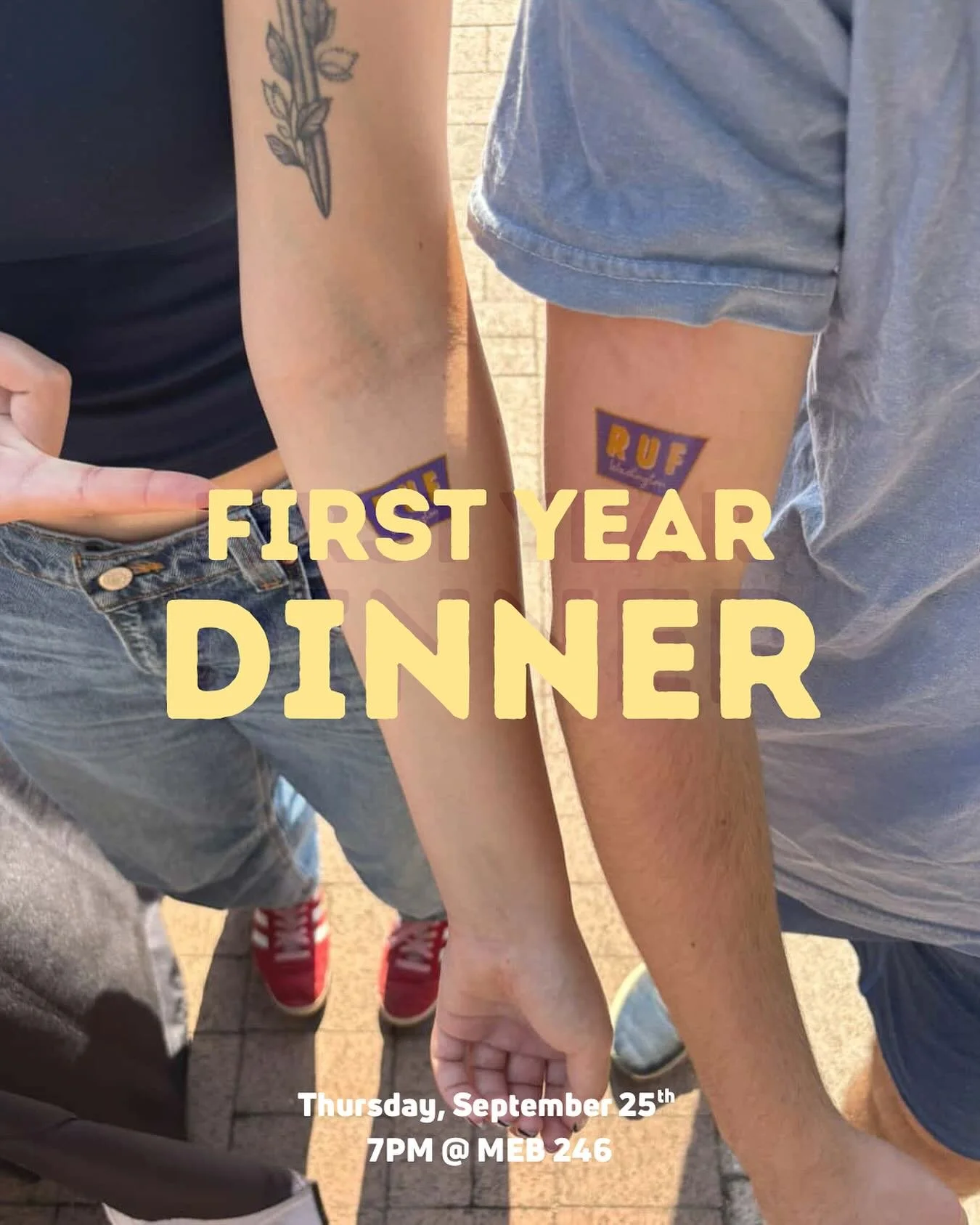 Freshmen, this one&rsquo;s for you! Come enjoy FREE pizza, meet new friends, and hear what RUF is all about. We&rsquo;ll also share upcoming events and ways to get plugged in this year&mdash;you won&rsquo;t want to miss it!
📅 Thursday, Sept 25th
🕖 