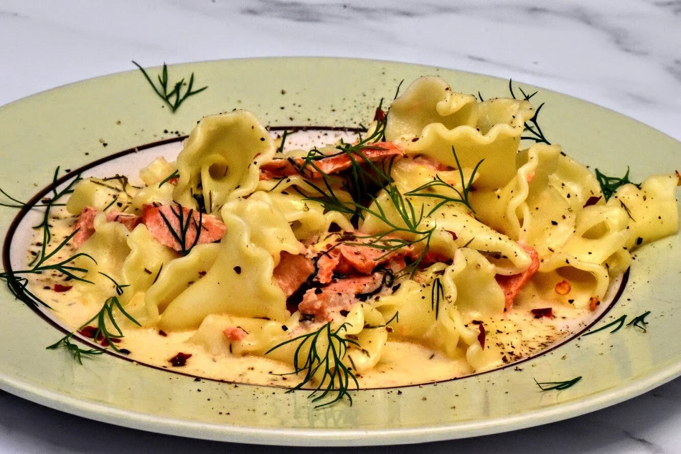 Salmon and Lemon-Dill-Vodka Sauce