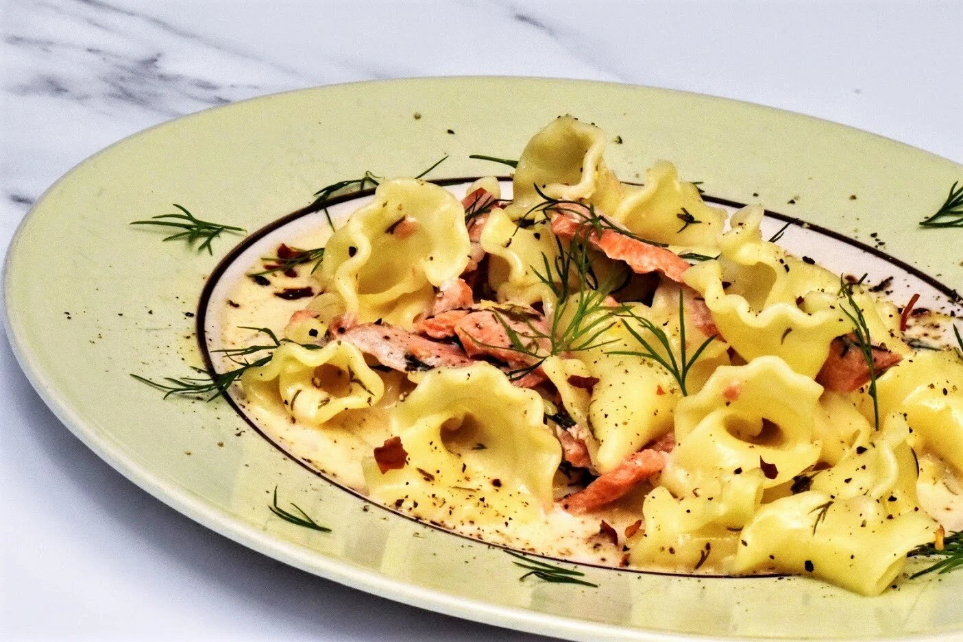 Salmon with Lemon-Dill-Vodka Sauce