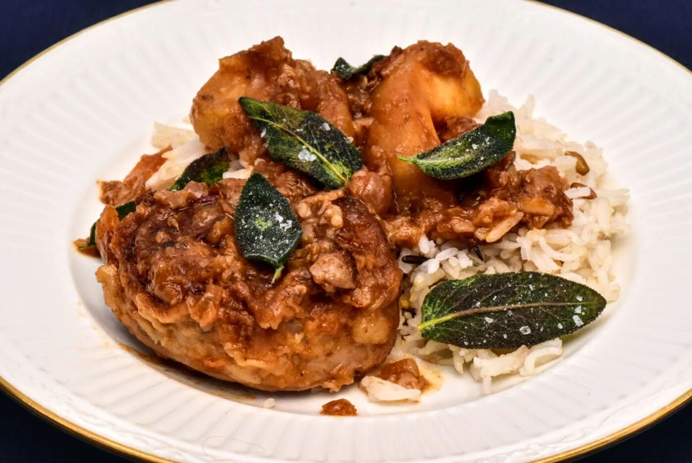 Pork Tenderloin with Apples and Sage