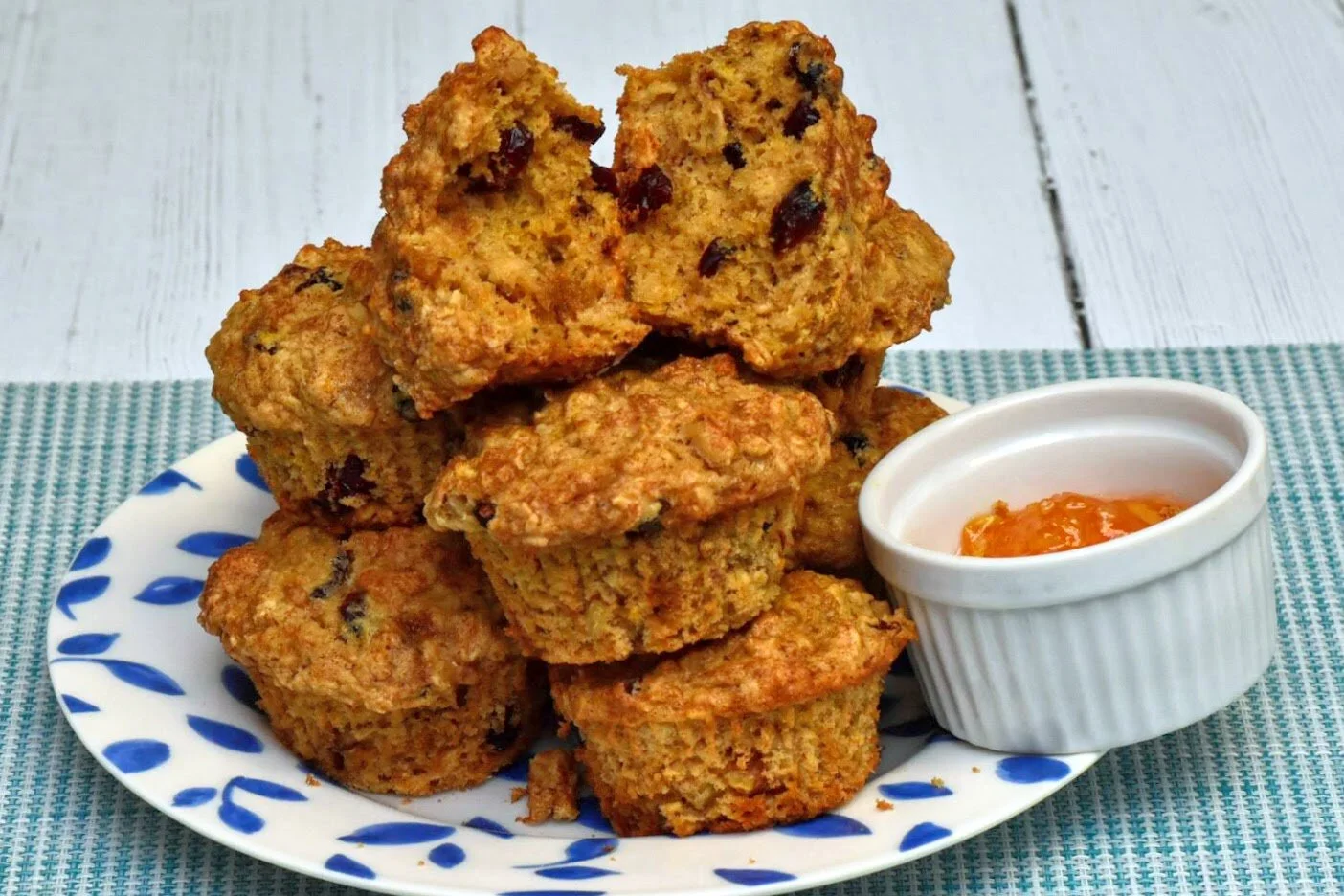 Cranberry Oatmeal Walnut Muffins