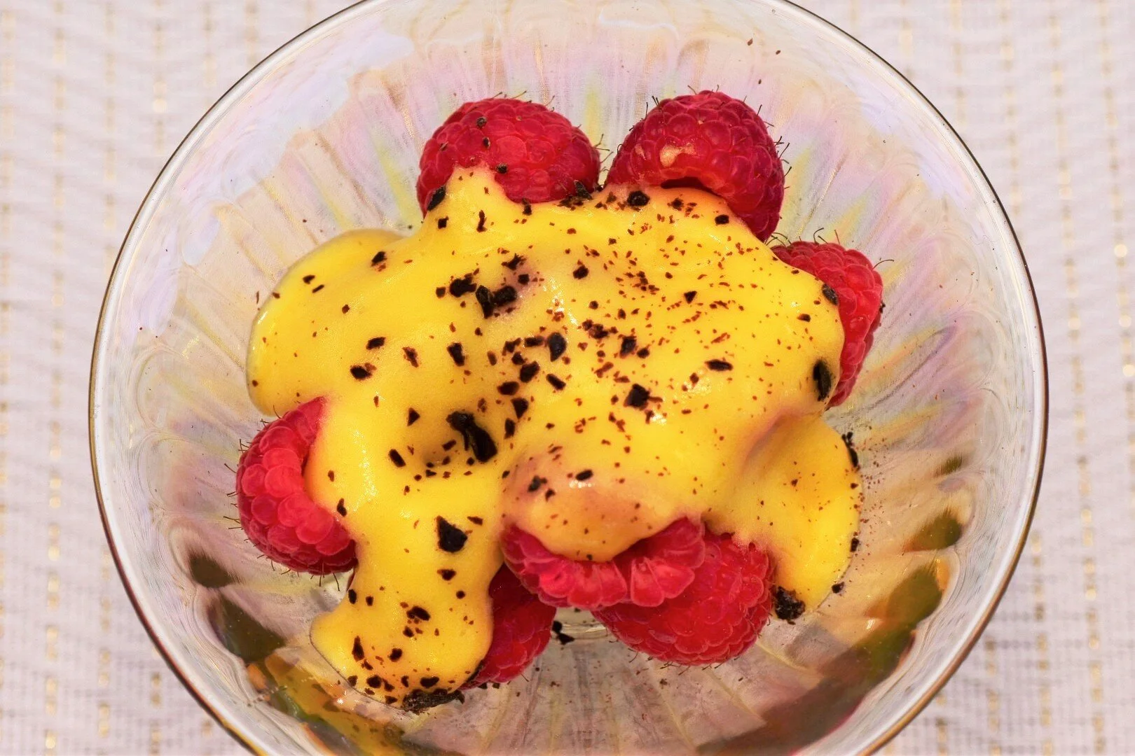 Zabaglione with Raspberries