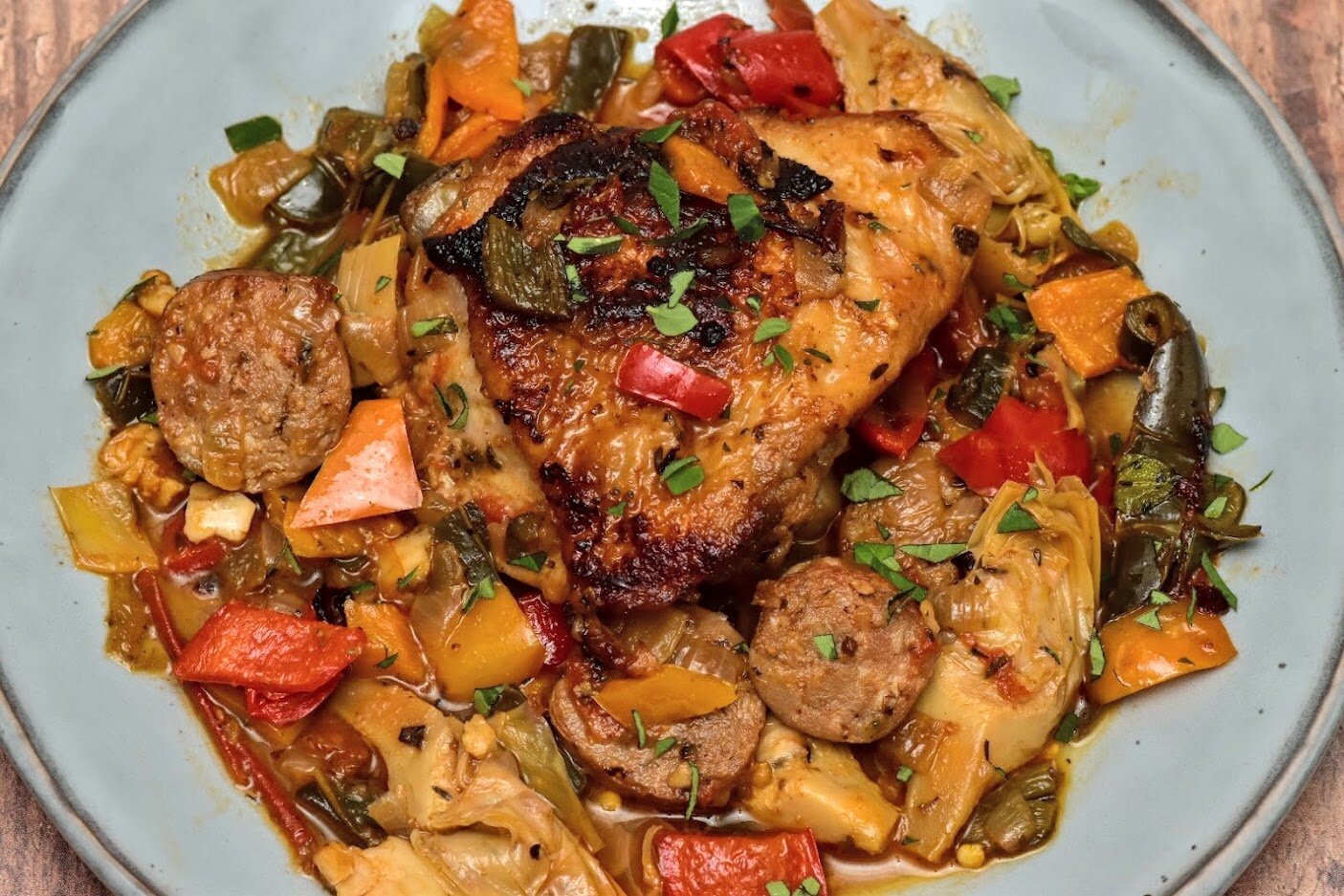Pollo Scarpariello (Shoemaker's Chicken)