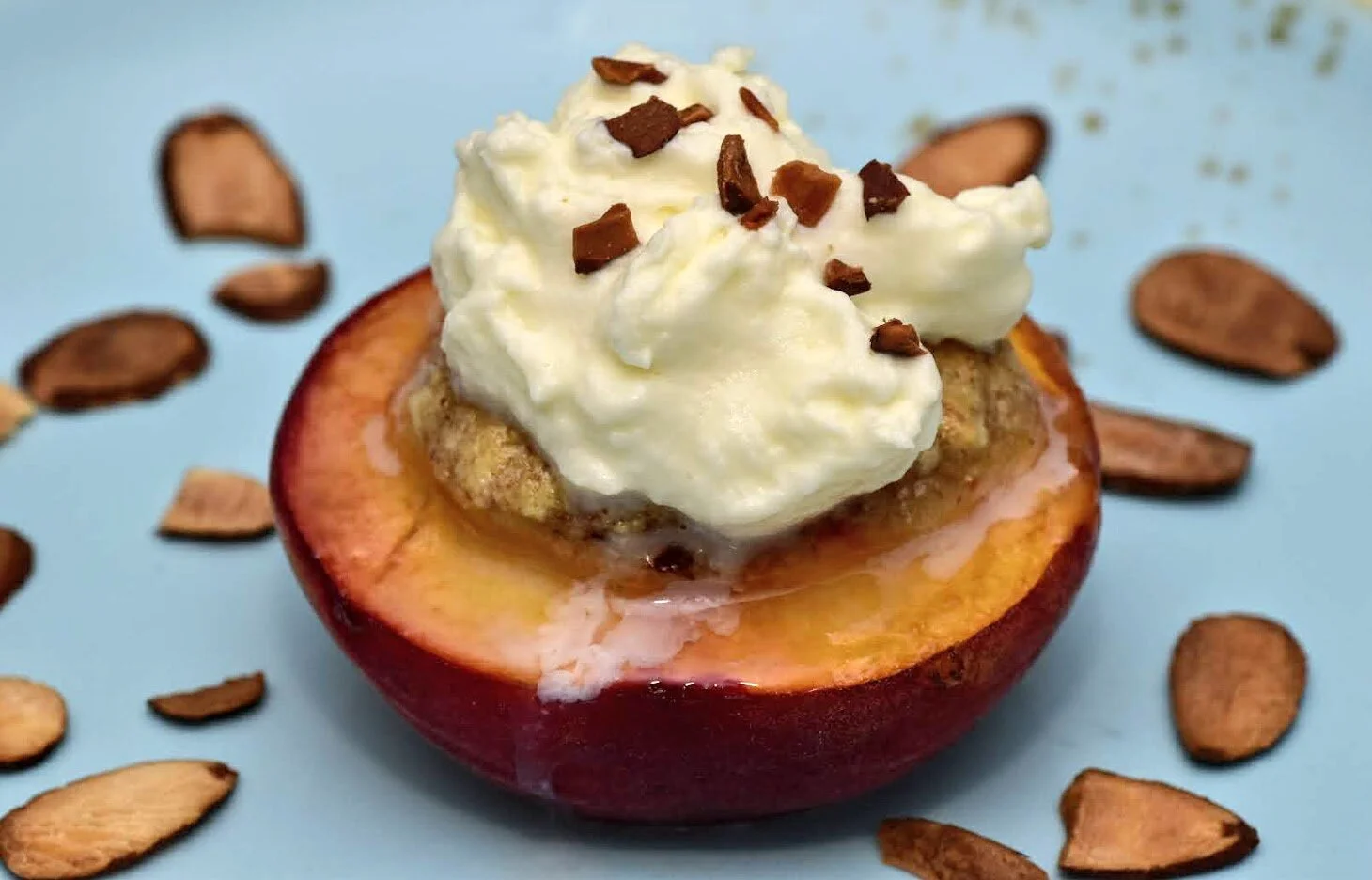 Baked Peaches with Almond Filling (Pesche con Amaretti)