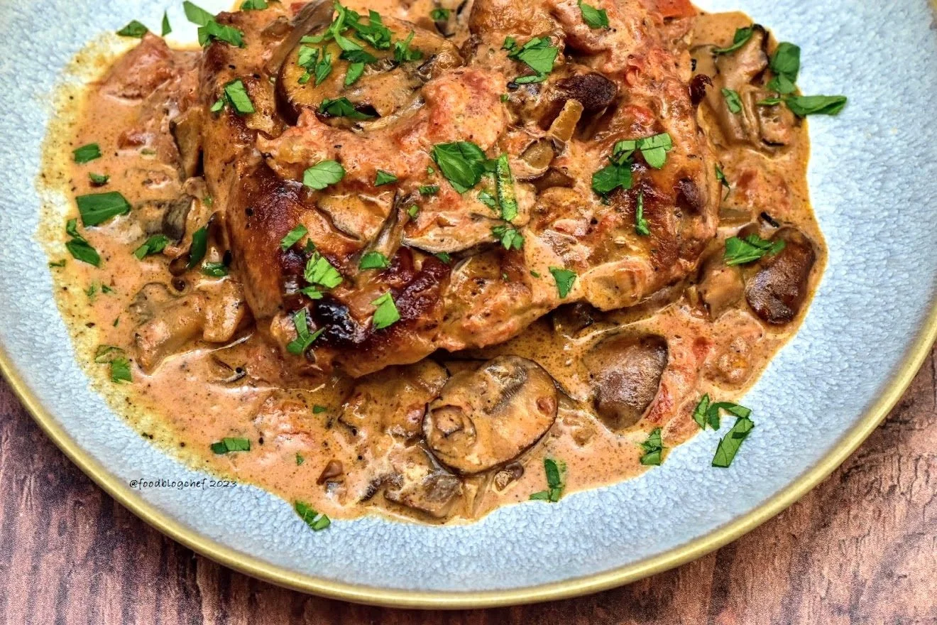 Chicken Fricassee with Wild Mushrooms