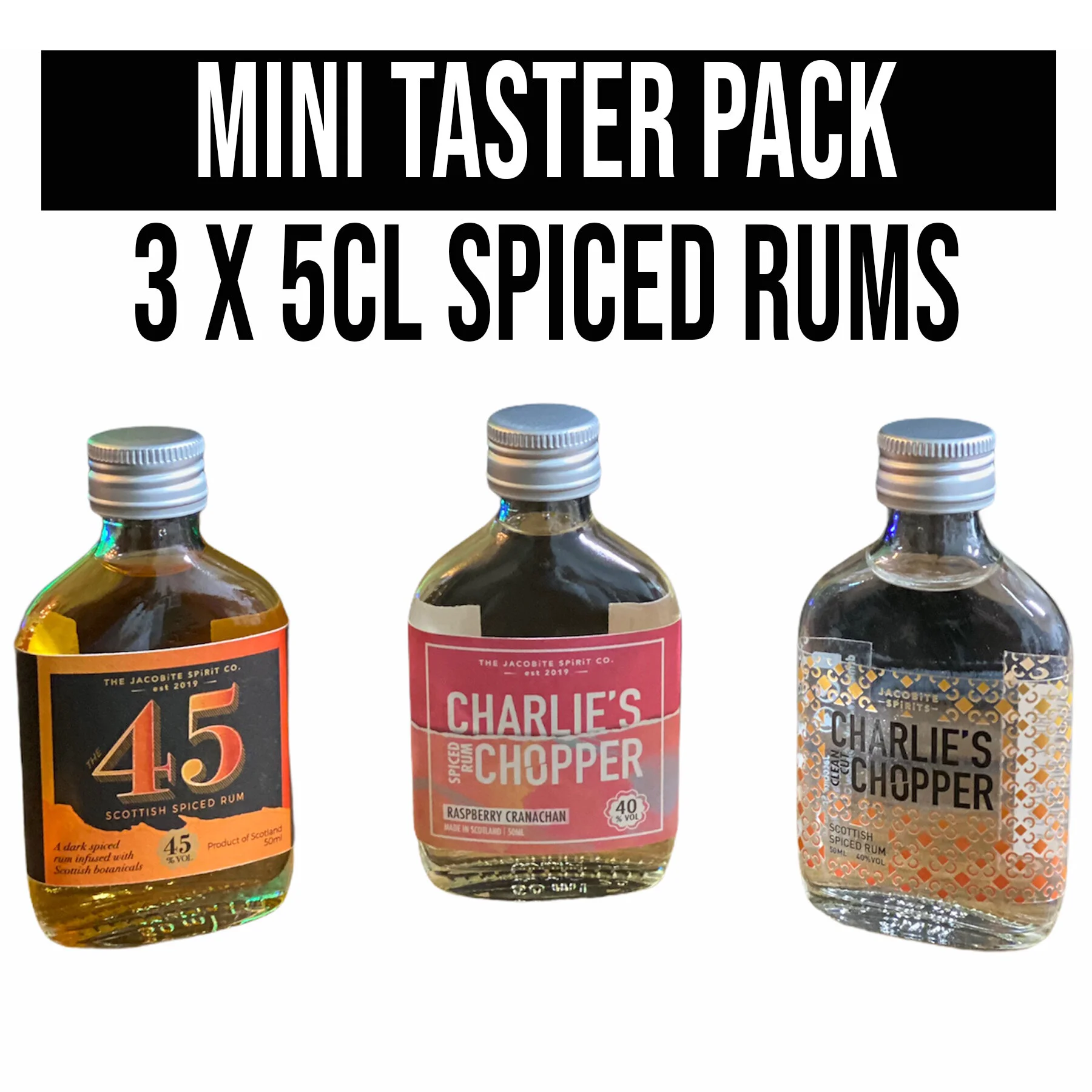 Spiced rum gift sets and more — Jacobite Spirits Scottish Spiced Rum