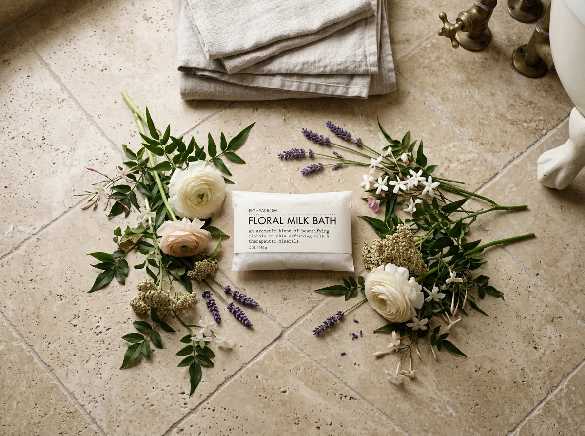 Floral Milk Bath Packette