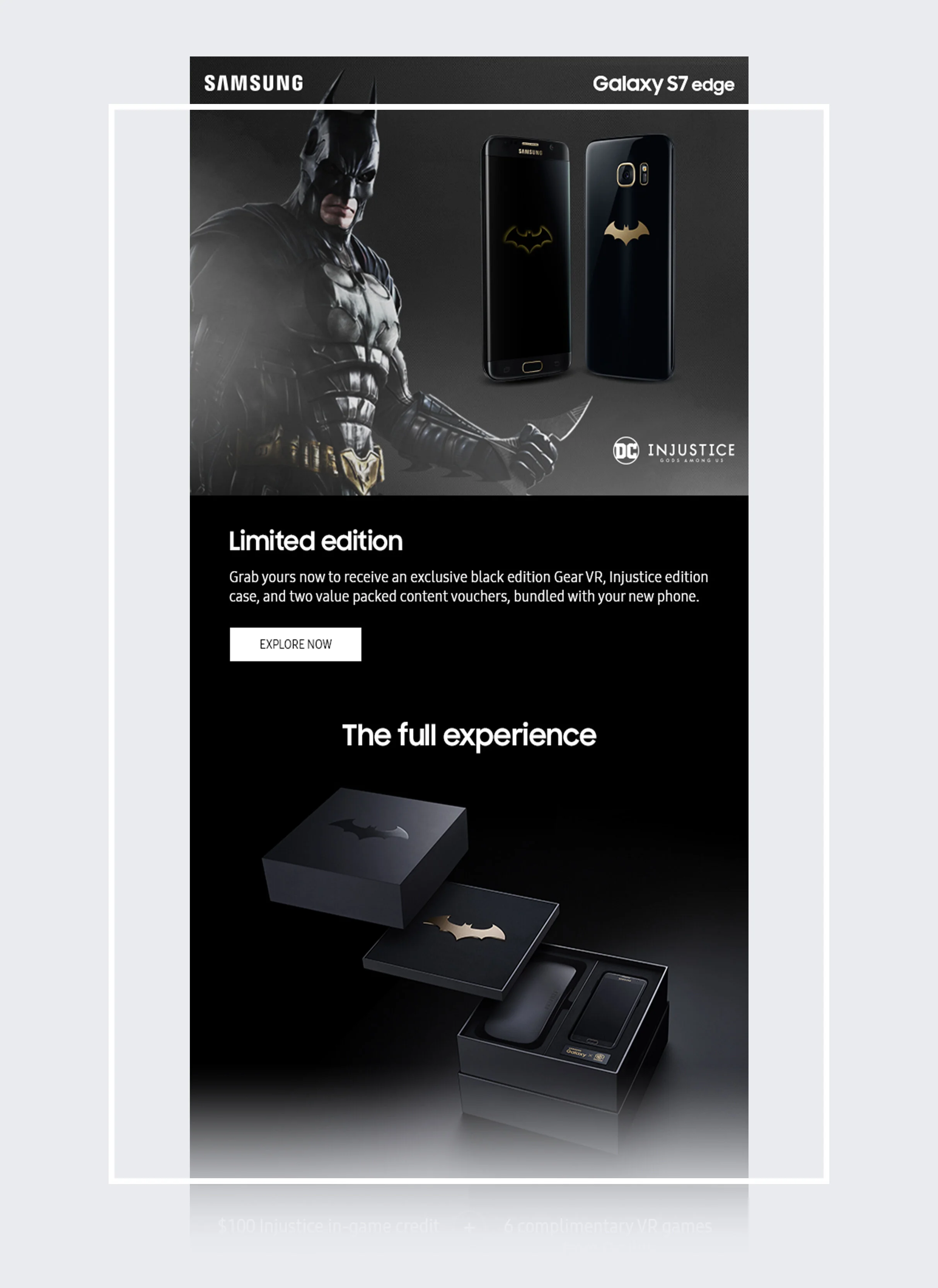 Limited edition Samsung Batman phone release