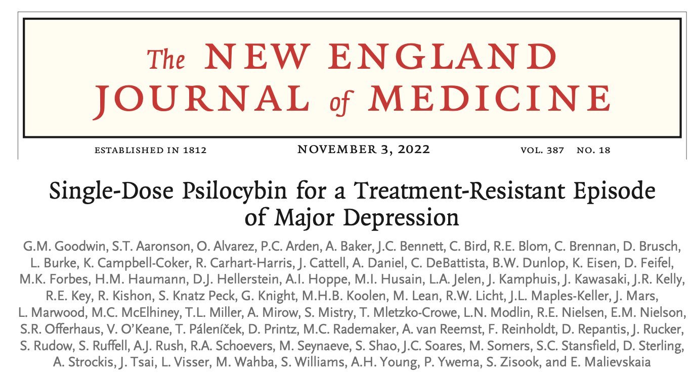 Single-Dose Psilocybin for a Treatment-Resistant Episode of Major Depression