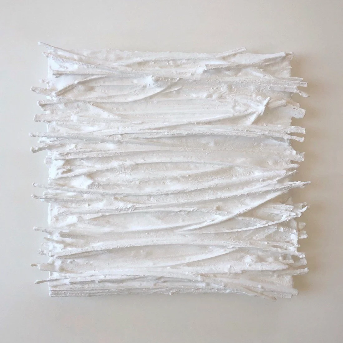 11x11 inches - WHITE BUTTERFLY no.7