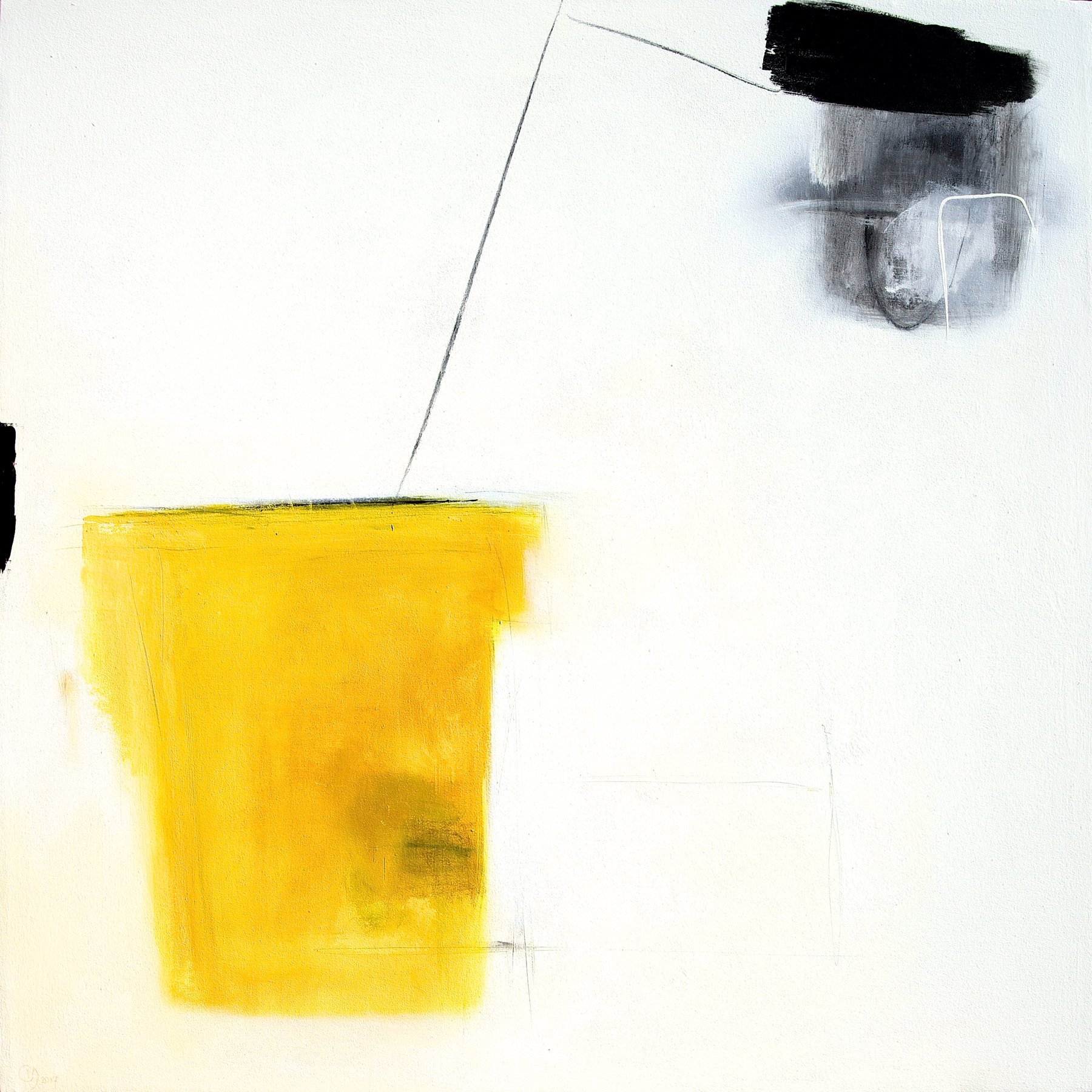 THE LIGHT &amp; THE YELLOW BUTTERFLY - 48x48 inches