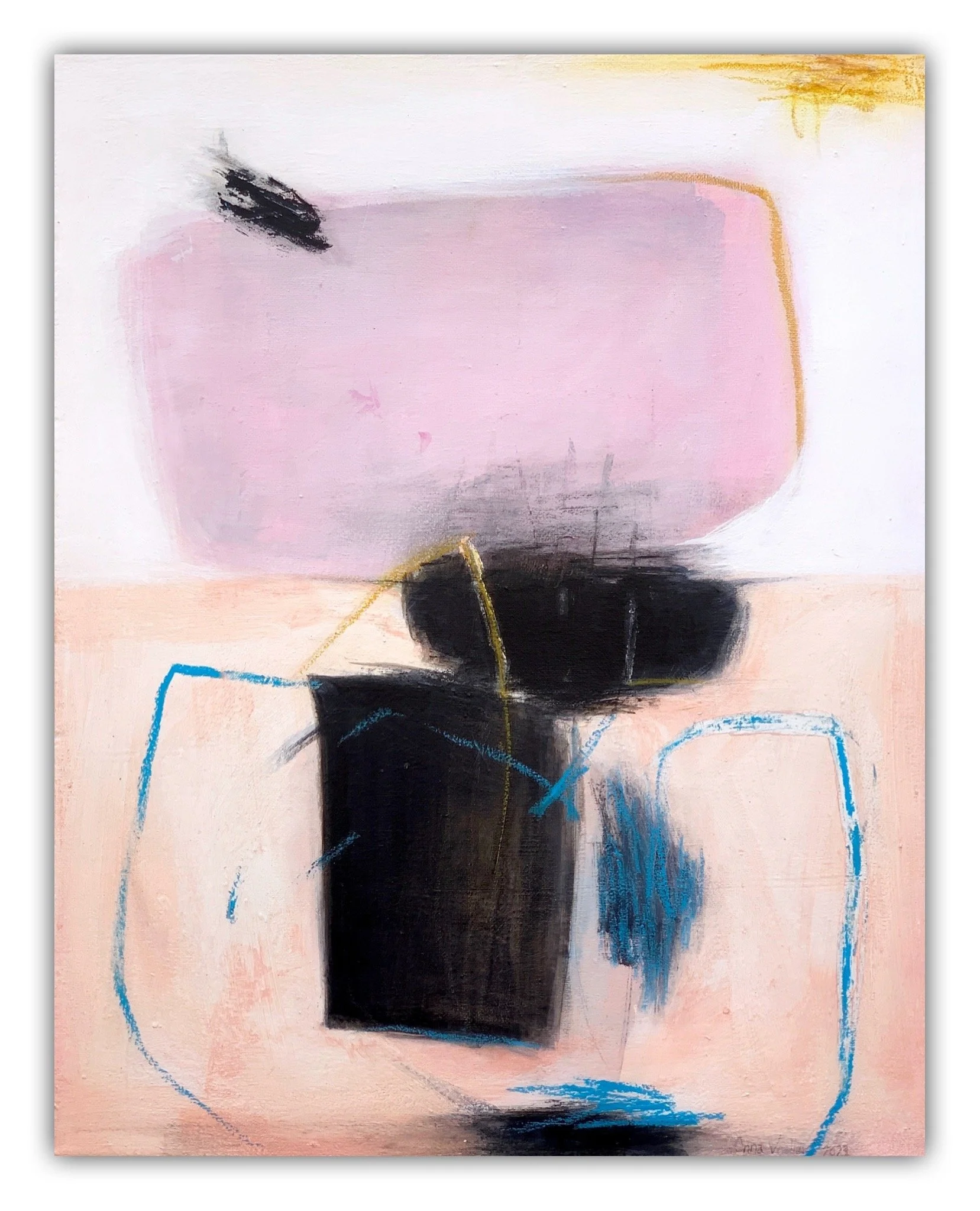 20X16 - BUTTERFLY DANCES WITH FLOWER