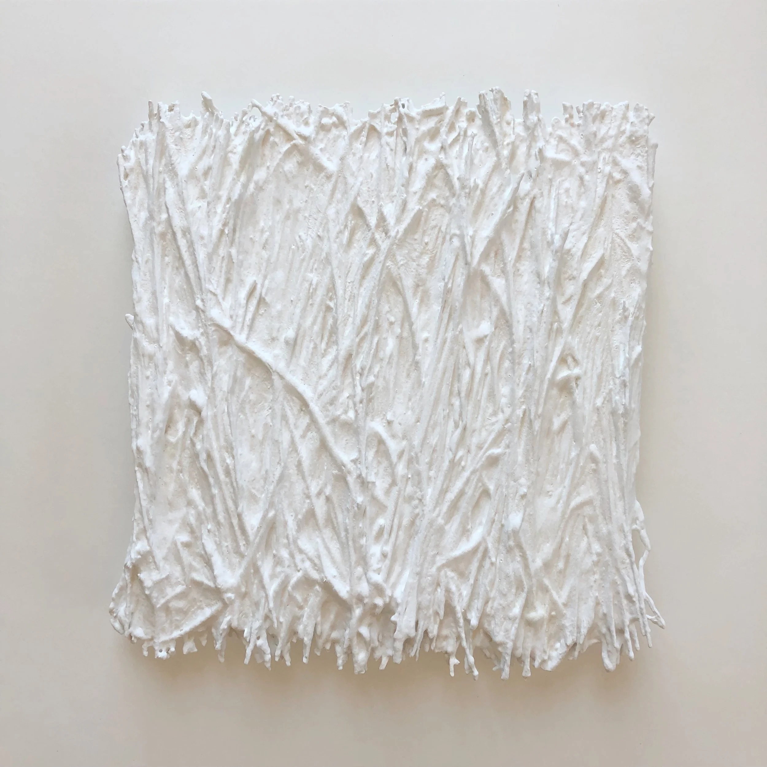 11x11 inches - WHITE BUTTERFLY no.3