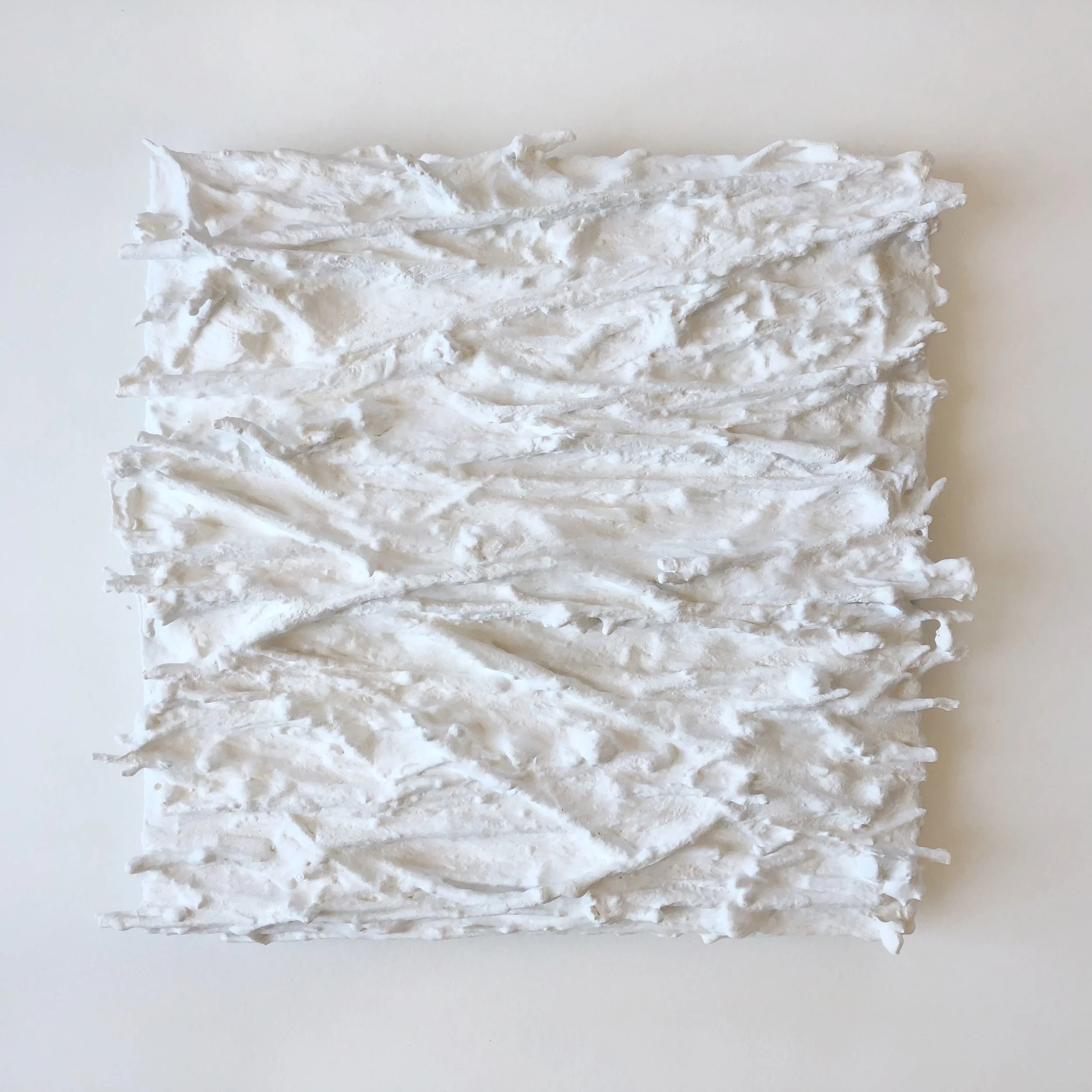 11x11 inches - WHITE BUTTERFLY no.9