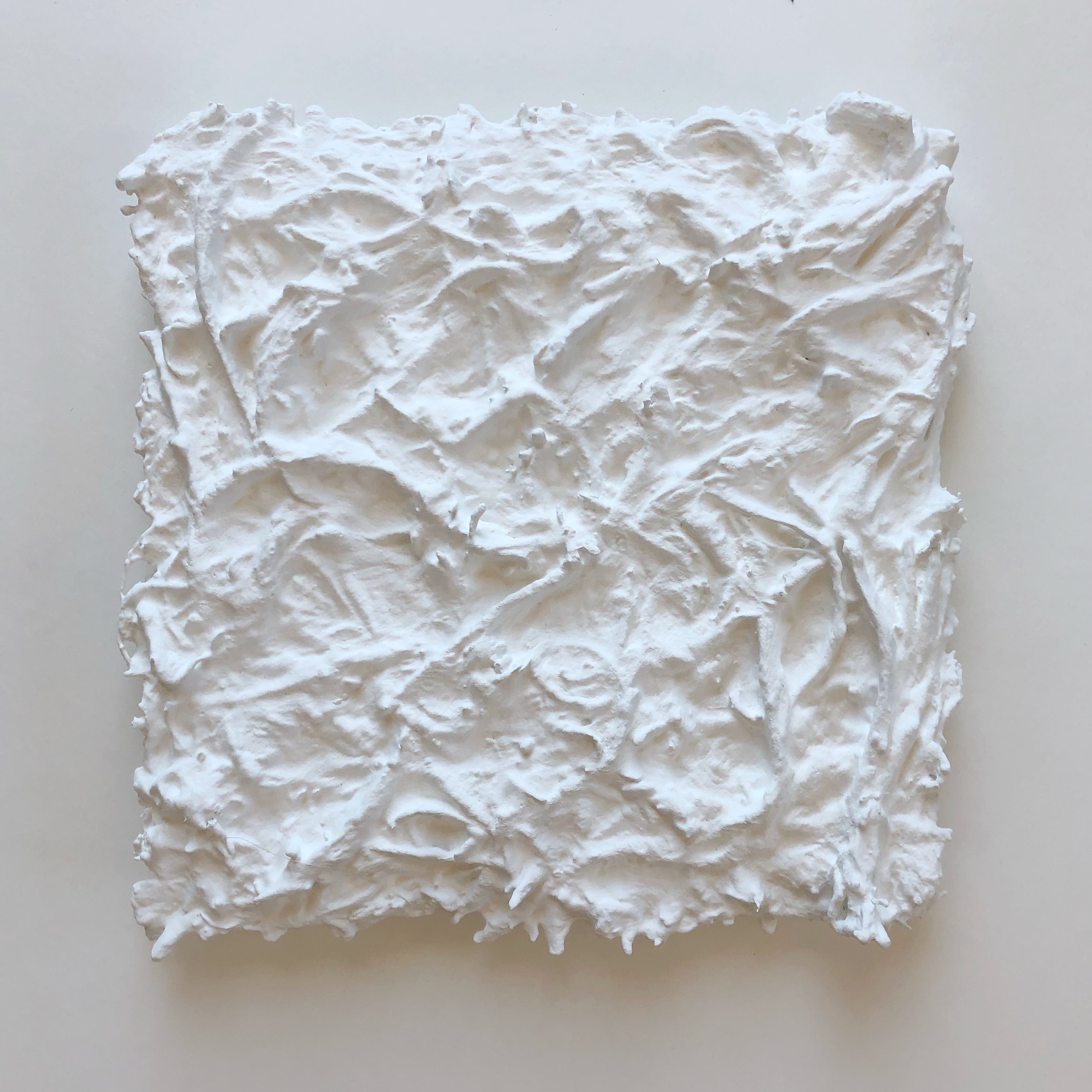 11x11 inches - WHITE BUTTERFLY no.5