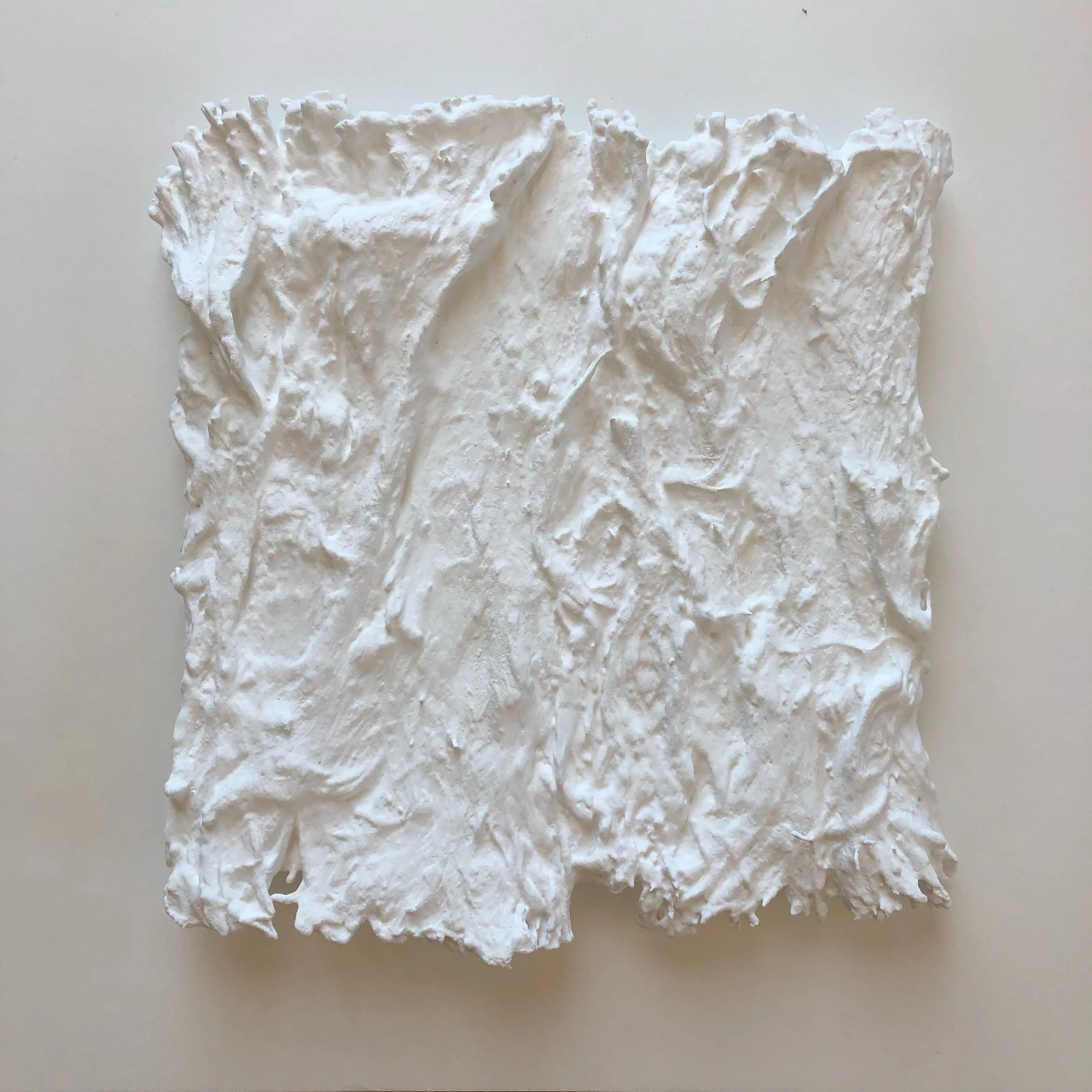 11x11 inches - WHITE BUTTERFLY no.1