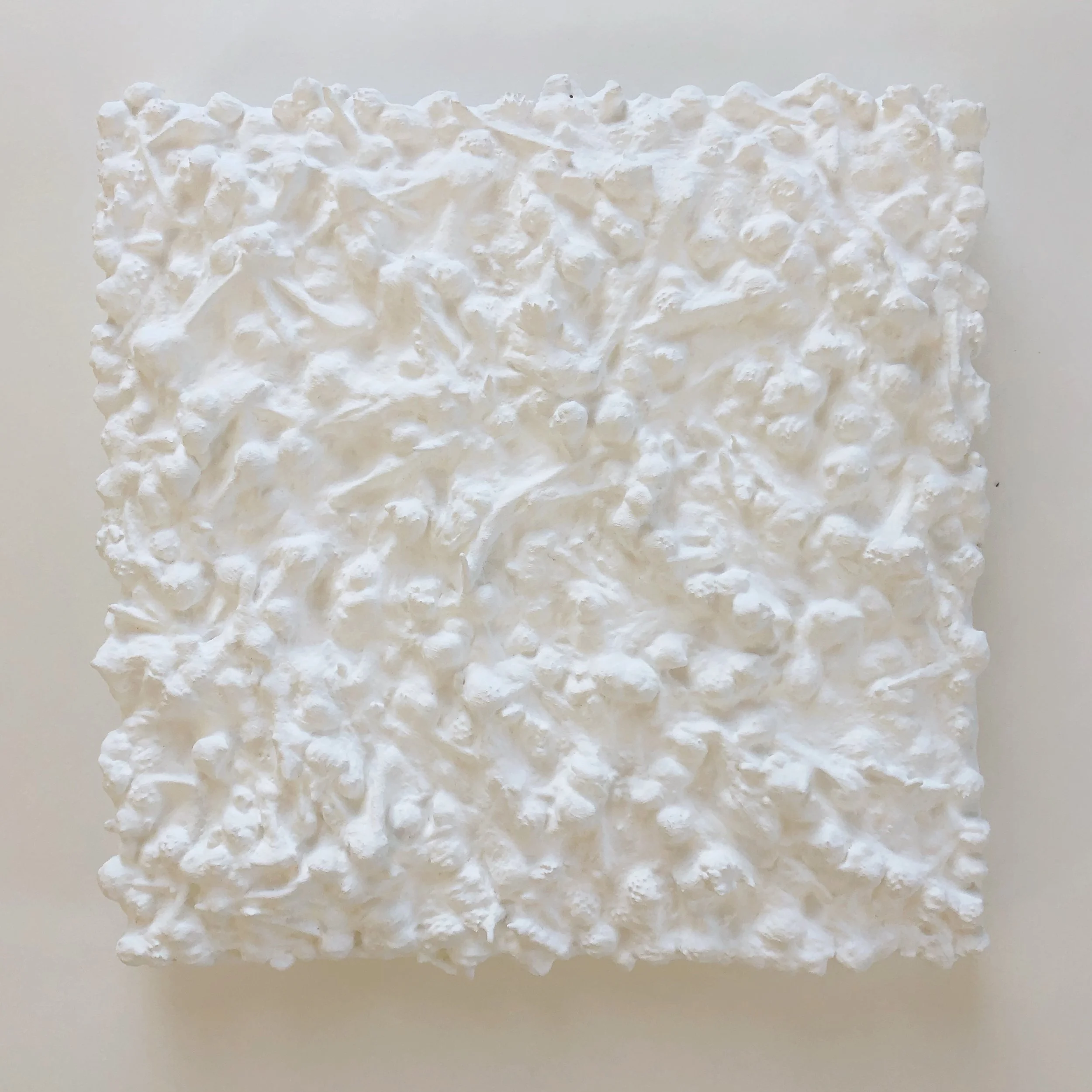 11x11 inches - WHITE BUTTERFLY no.6
