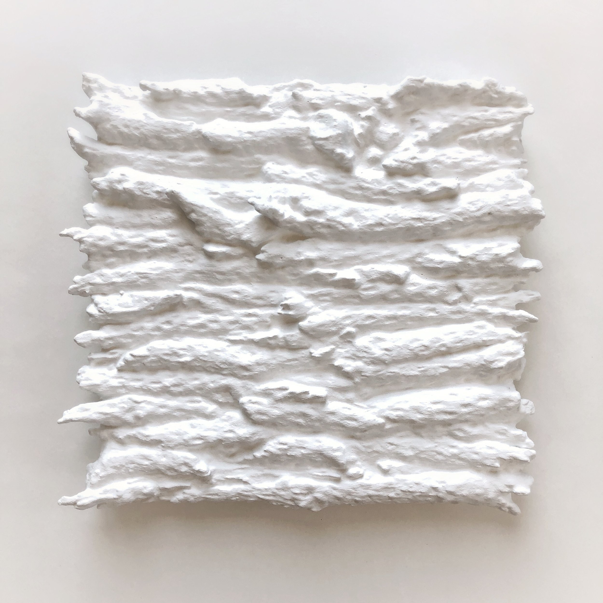 11x11 inches - WHITE BUTTERFLY no.4