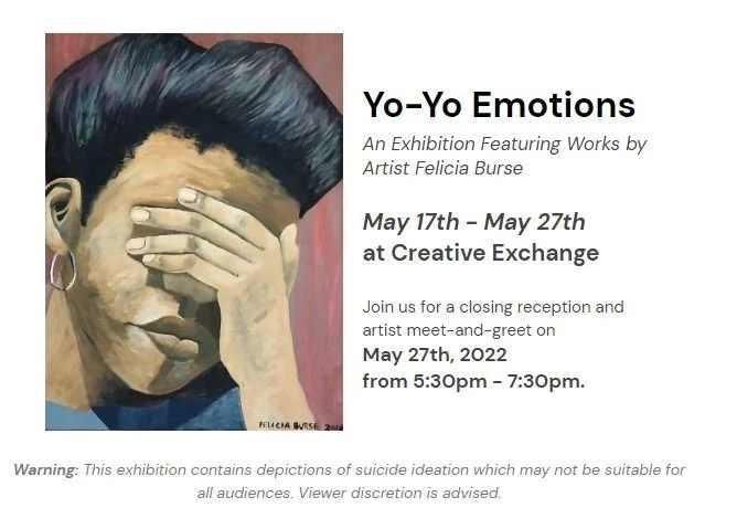 First Solo Show Yo-Yo Emotions at Creative Exchange Gallery