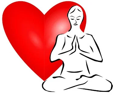 valentine yoga, heart yoga image
