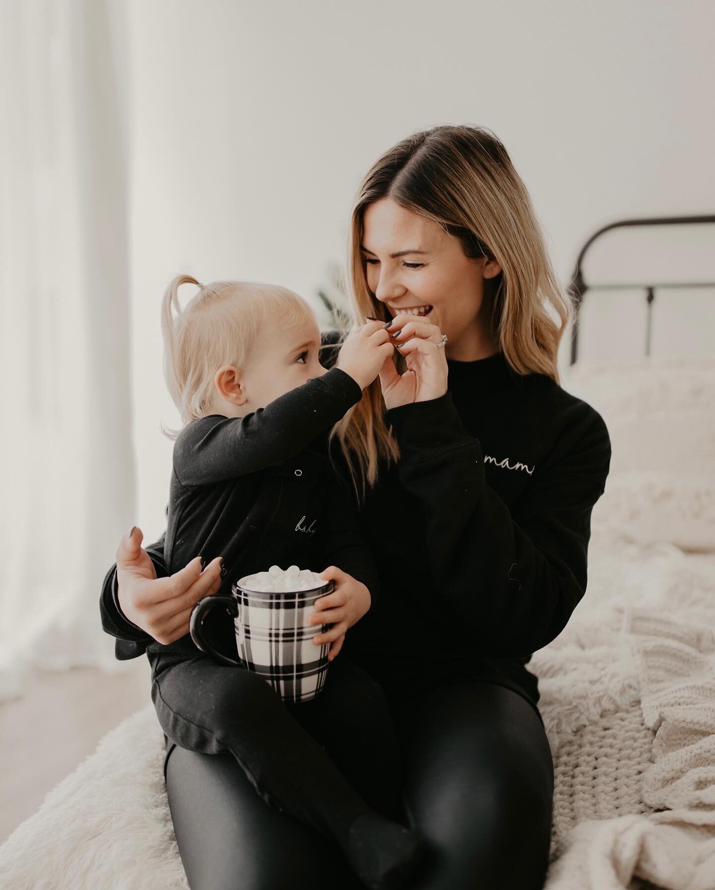 There is nothing better than a basic, neutral fleece. Match your little one this holiday season and beyond. We custom embroidered &ldquo;mama&rdquo; in a white thread giving this comfy sweatshirt a simple but meaningful statement.
⠀⠀⠀⠀⠀⠀⠀⠀⠀
Treat you