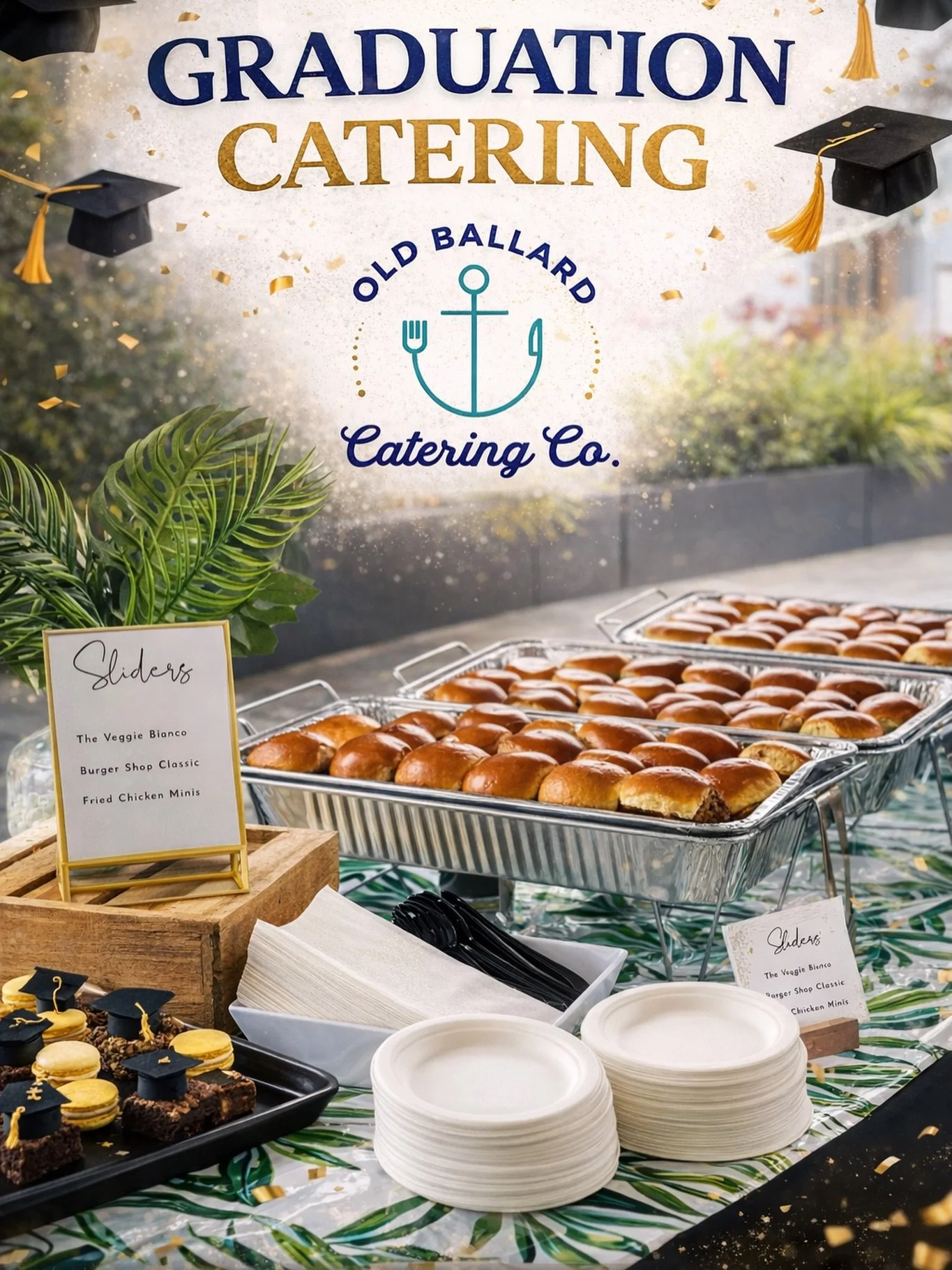 Graduation and Summer celebrations are coming ☀️  Graduations, backyard parties, company picnics, weddings, fundraisers&hellip; the calendar fills fast.
 The best hosts know one secret: Great food makes the party.
 At Old Ballard Catering Co. we hand