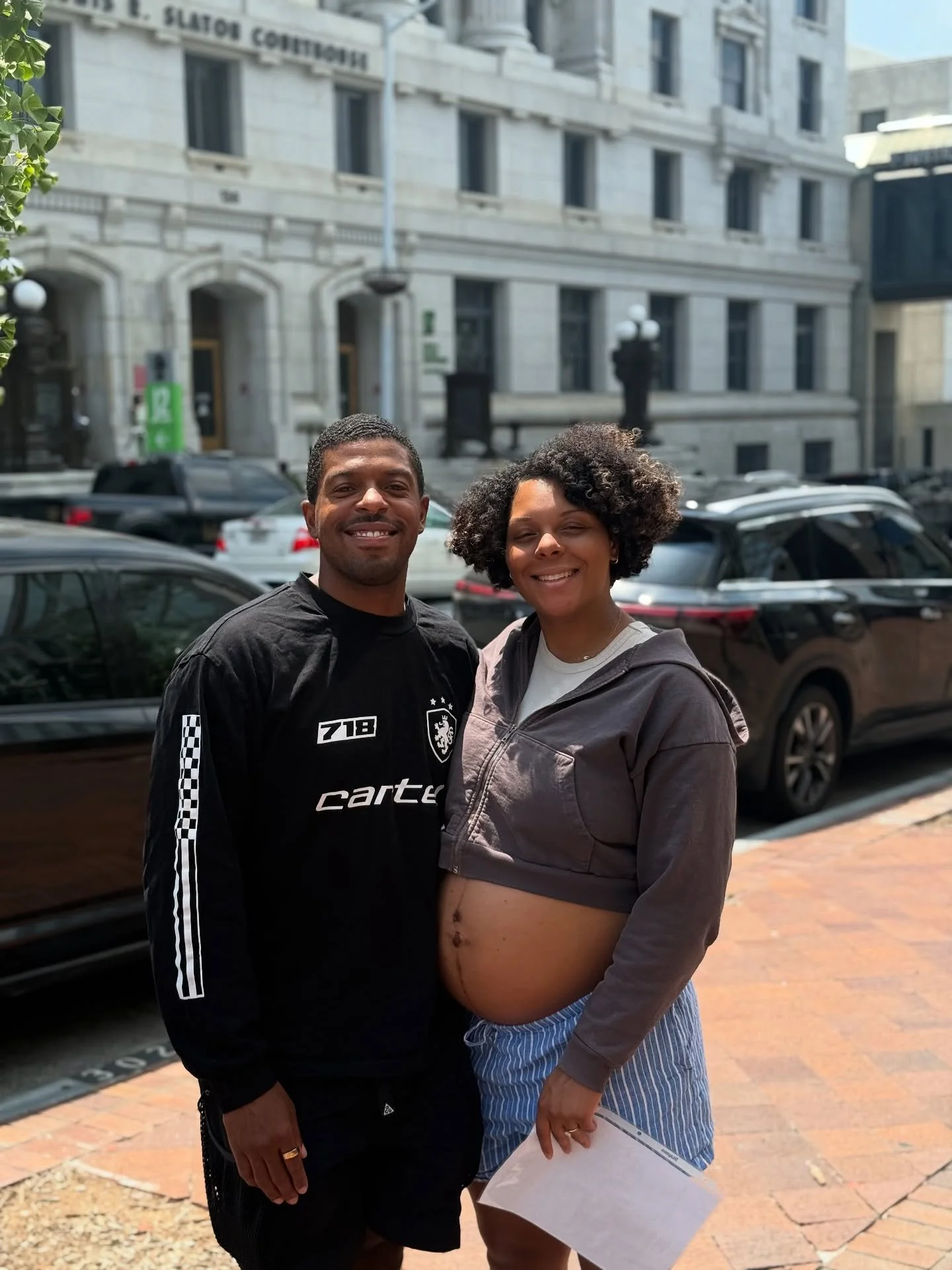 ✨💍 Congrats to this beautiful couple who said &ldquo;I do&rdquo; today thanks to Fulton County Courthouse! 🏛️❤️ Tomorrow morning I&rsquo;ll be sharing an IMPORTANT update for anyone getting married in ATL 👉🏽 the location for obtaining your marria