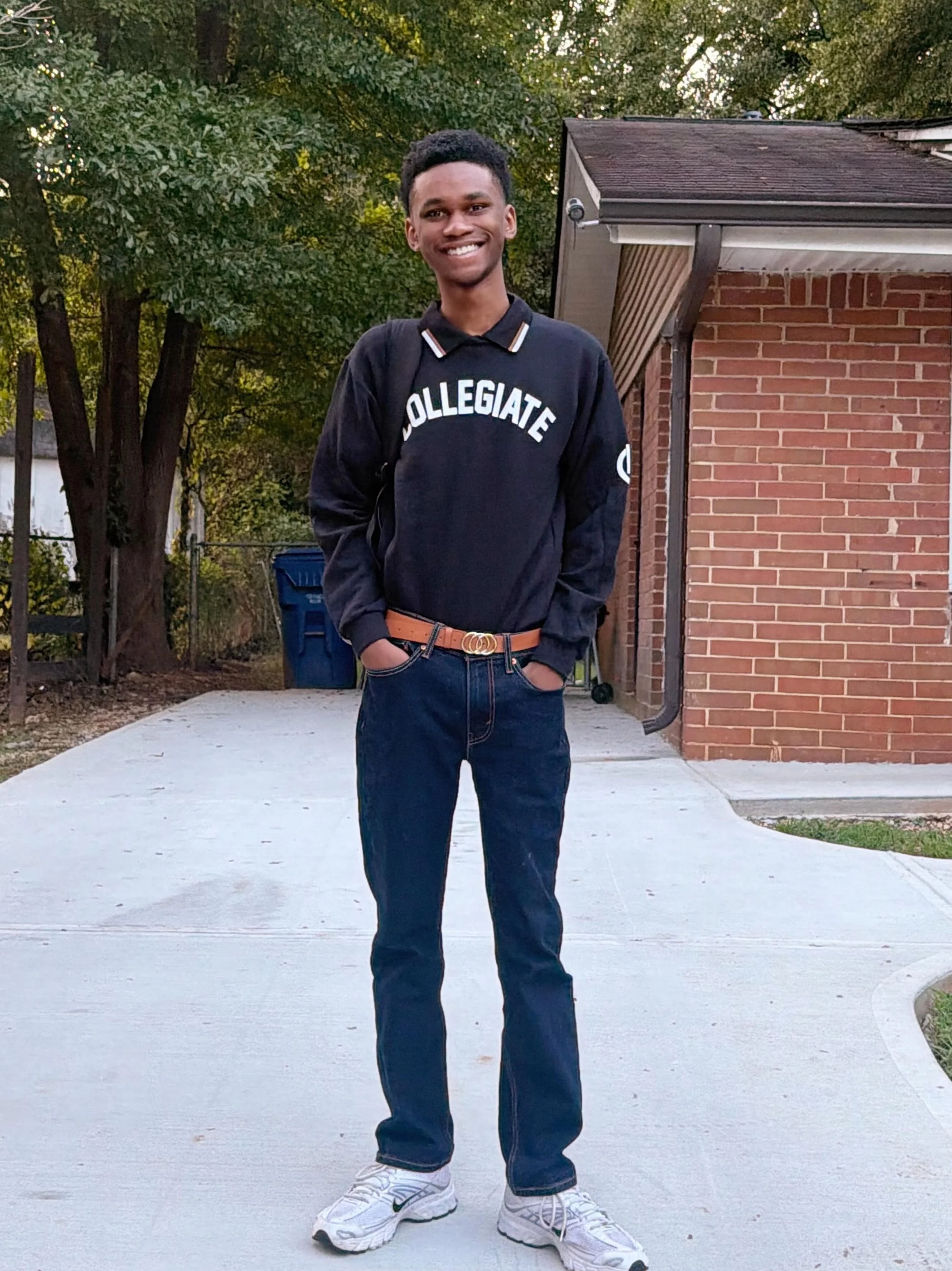 Can you tell Chris hates pictures 😭 but he&rsquo;ll take one for his mama&hellip; now London.. London I try to get away from the cameras&hellip; together again. My freshman and my junior. #kippster #kippsters #proudmama my eldest children are both i