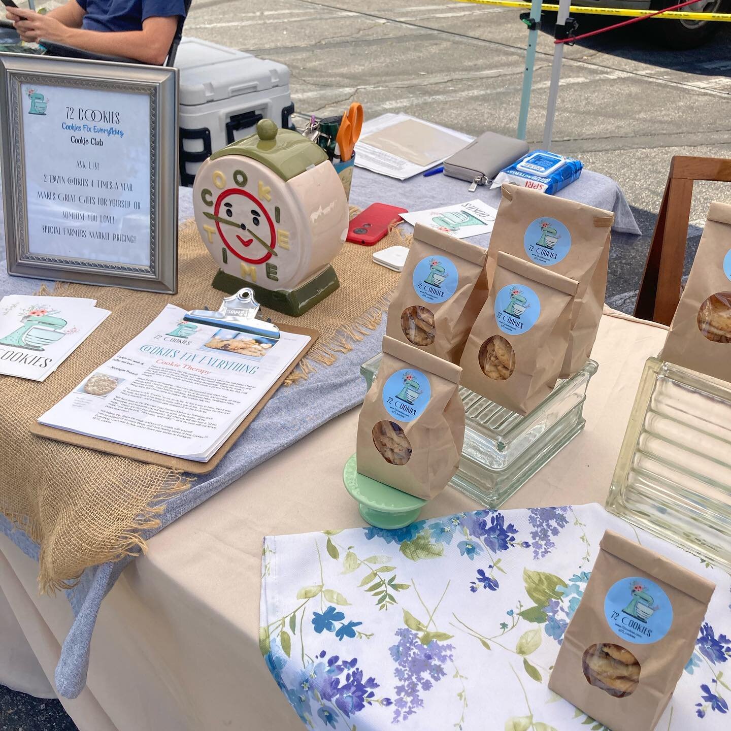 Butter, sugar, magic, and love! We&rsquo;re here at Sherman Oaks Farmers market till 7 pm. #cookies #farmersmarket #women #smallbusiness #friends #cookietime
