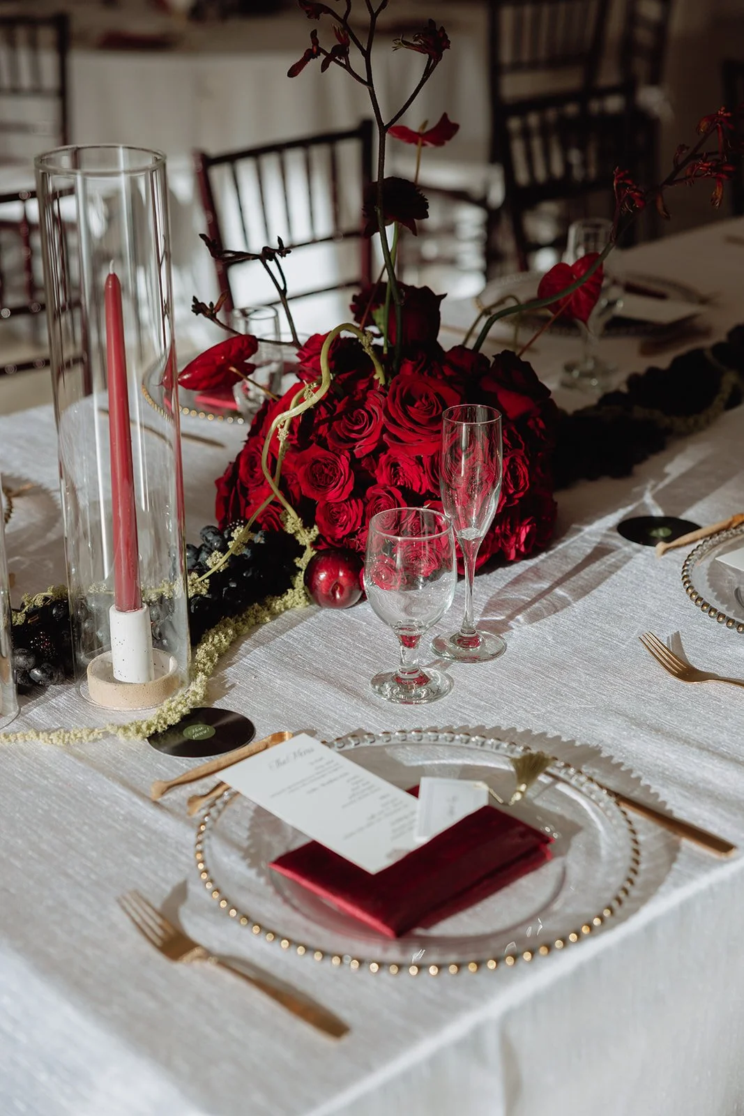Floral tablescape