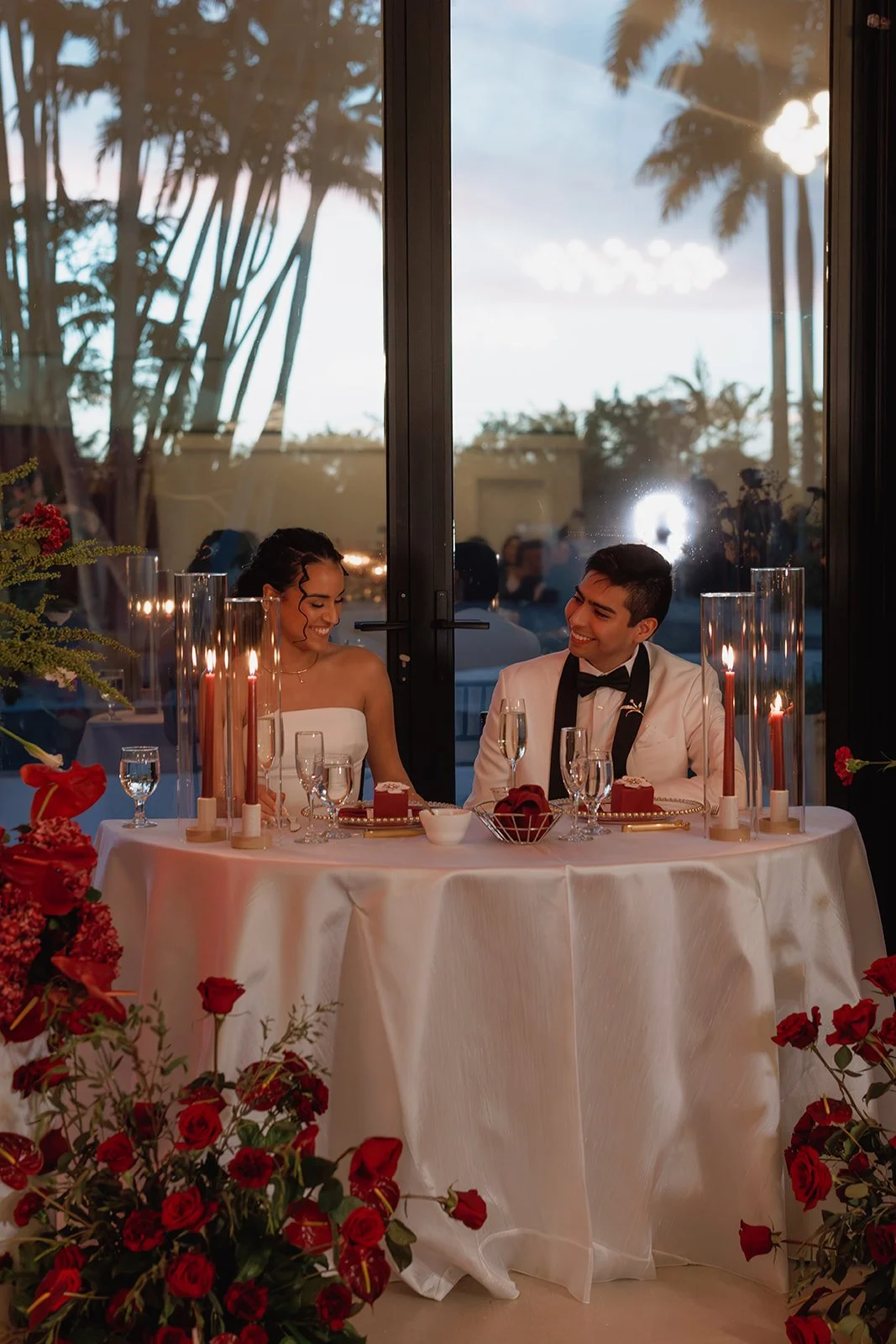 Sweetheart table flowers