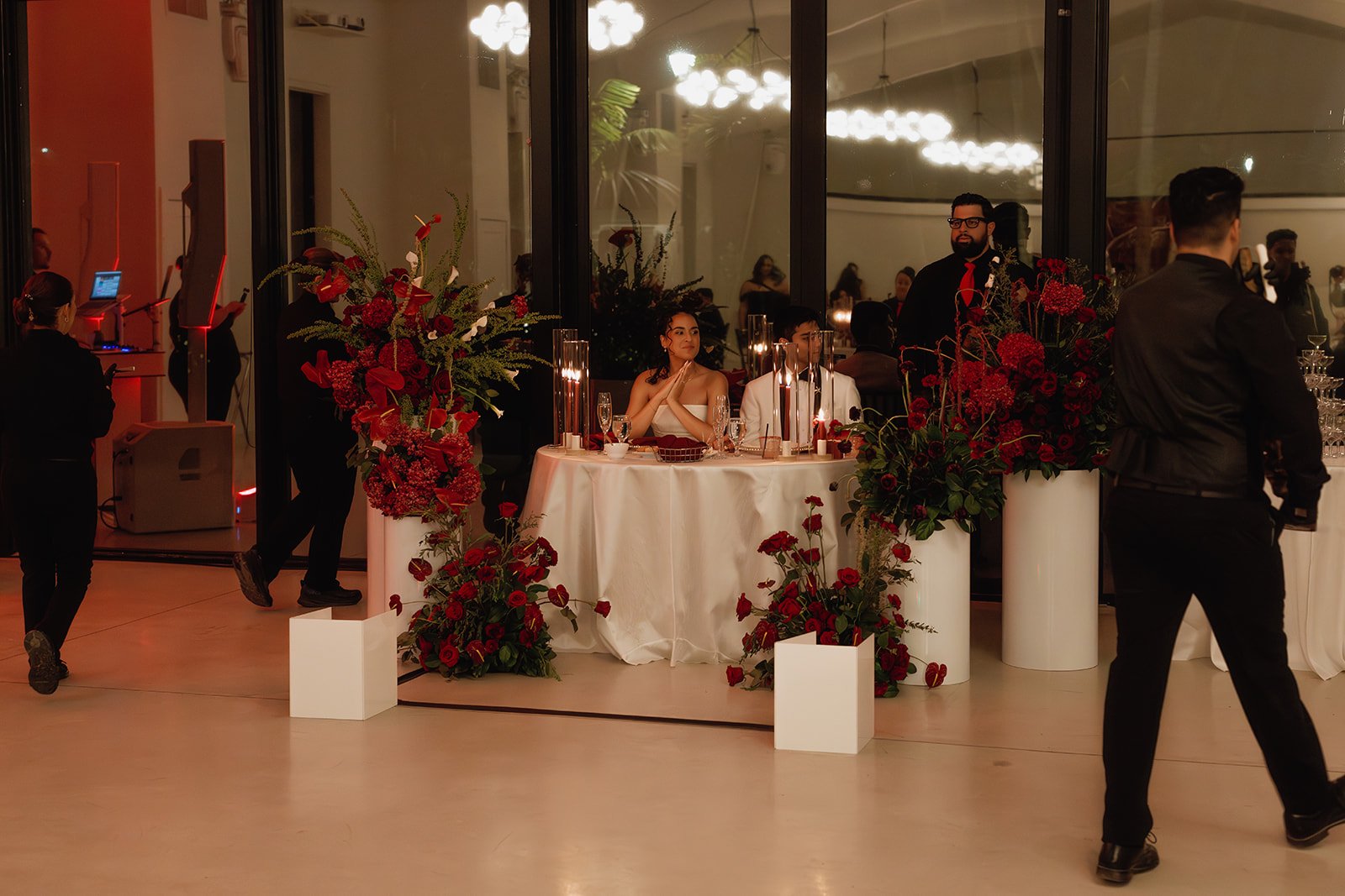 Sweetheart table flowers