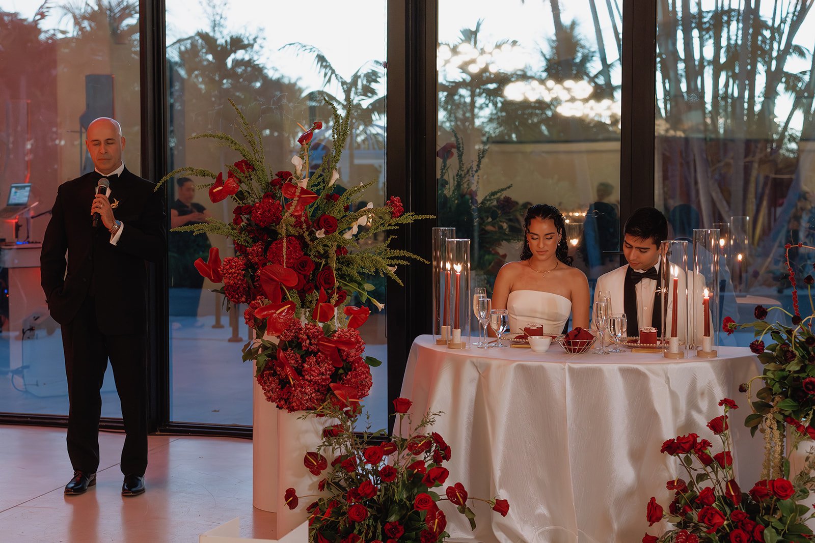 Sweetheart table flowers