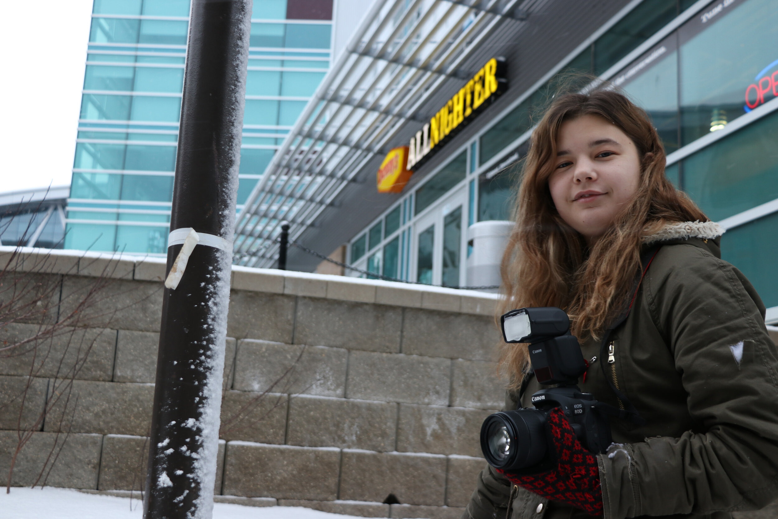  Dani Bernard on SAIT campus on Thursday, Jan. 17, 2019. Bernard is a first year SAIT journalism student who intends to go into the writing program in second year. 