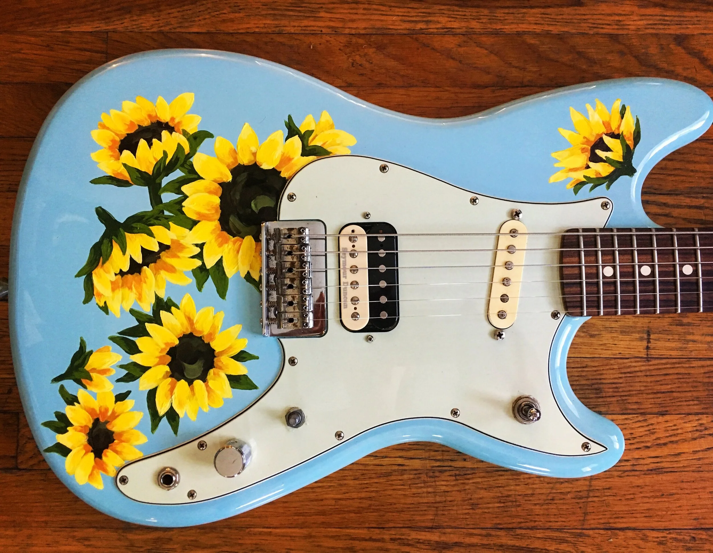 Custom guitar painting