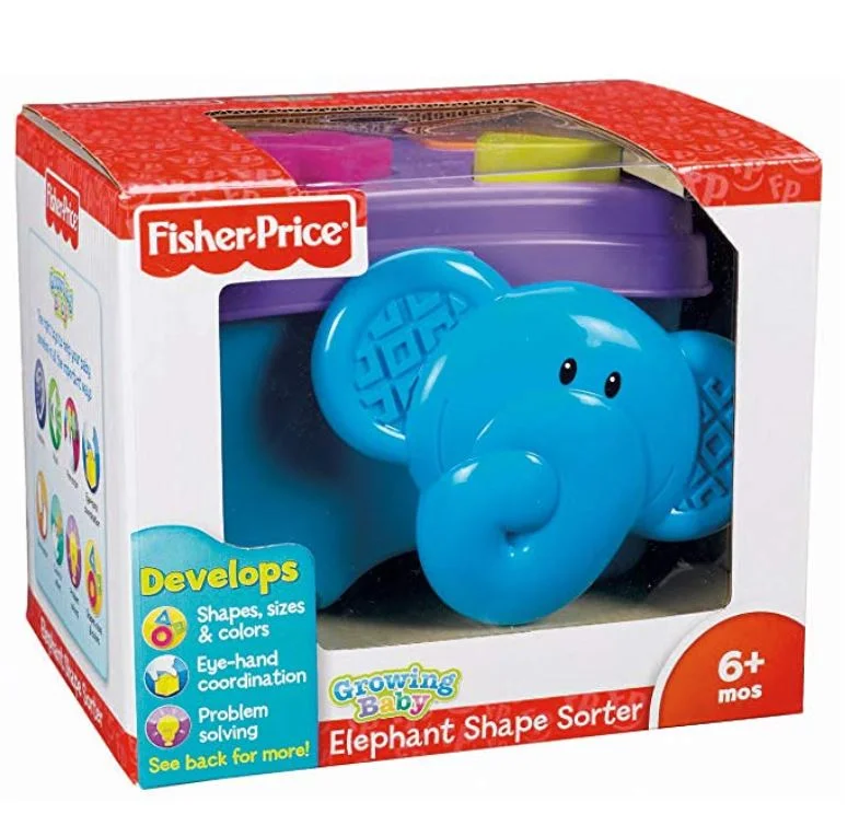 Fisher Price Elephant Shape Sorter Baby Elephant Sorting Toy atelieryuwa.ciao.jp