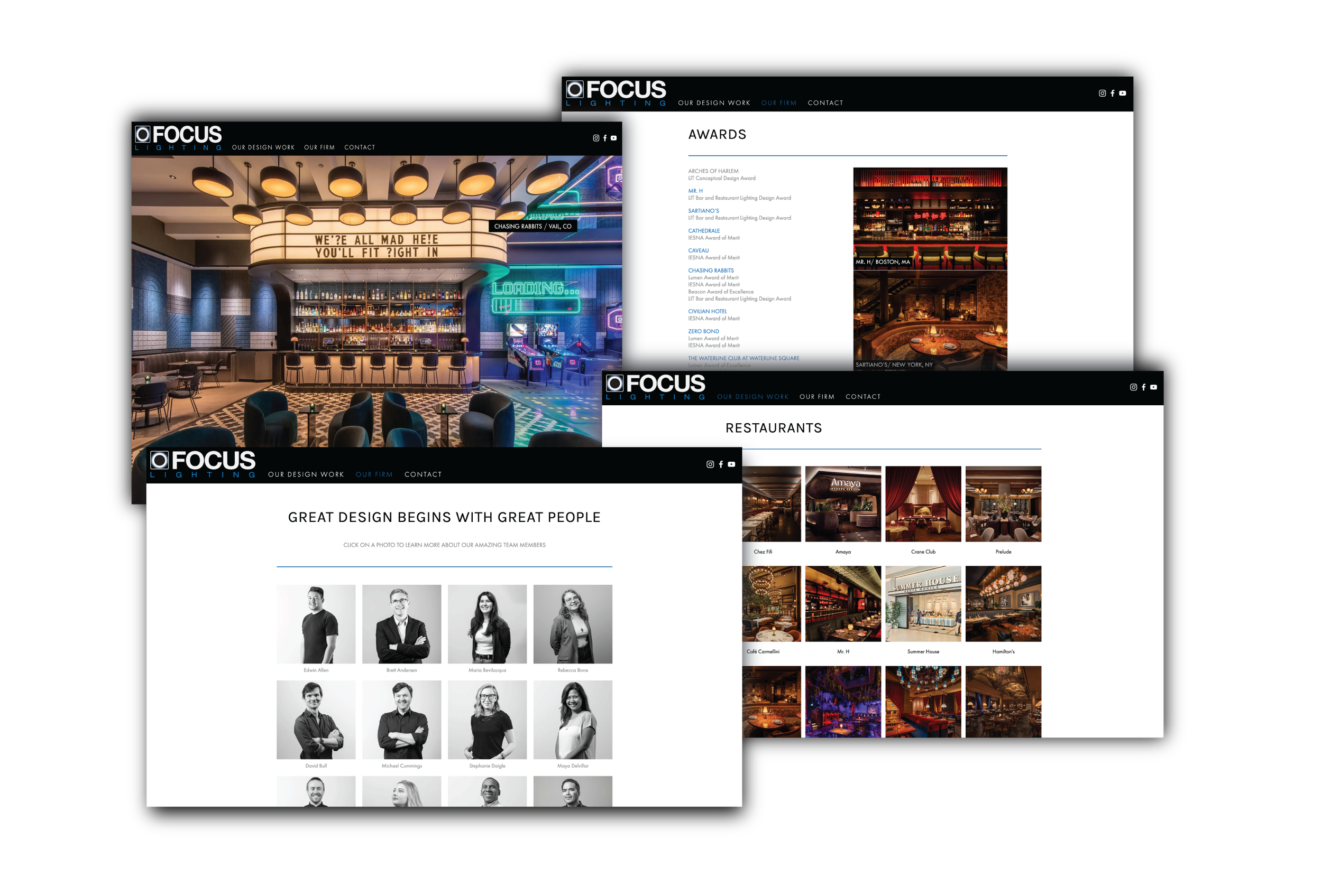 Focus Lighting: Website 