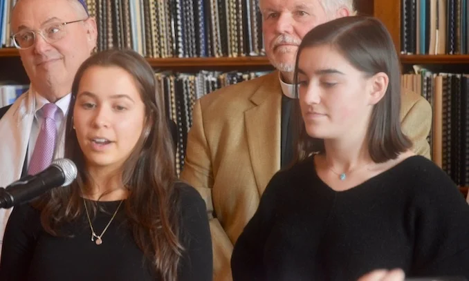 Camille Brousseau & Sabrina Goncalves Speaking at State House for Reproductive Choice