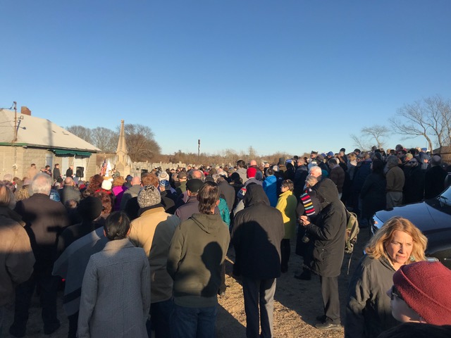 Chai School Goes to Vigil at Fall River Jewish Cemetery after it was Desecrated