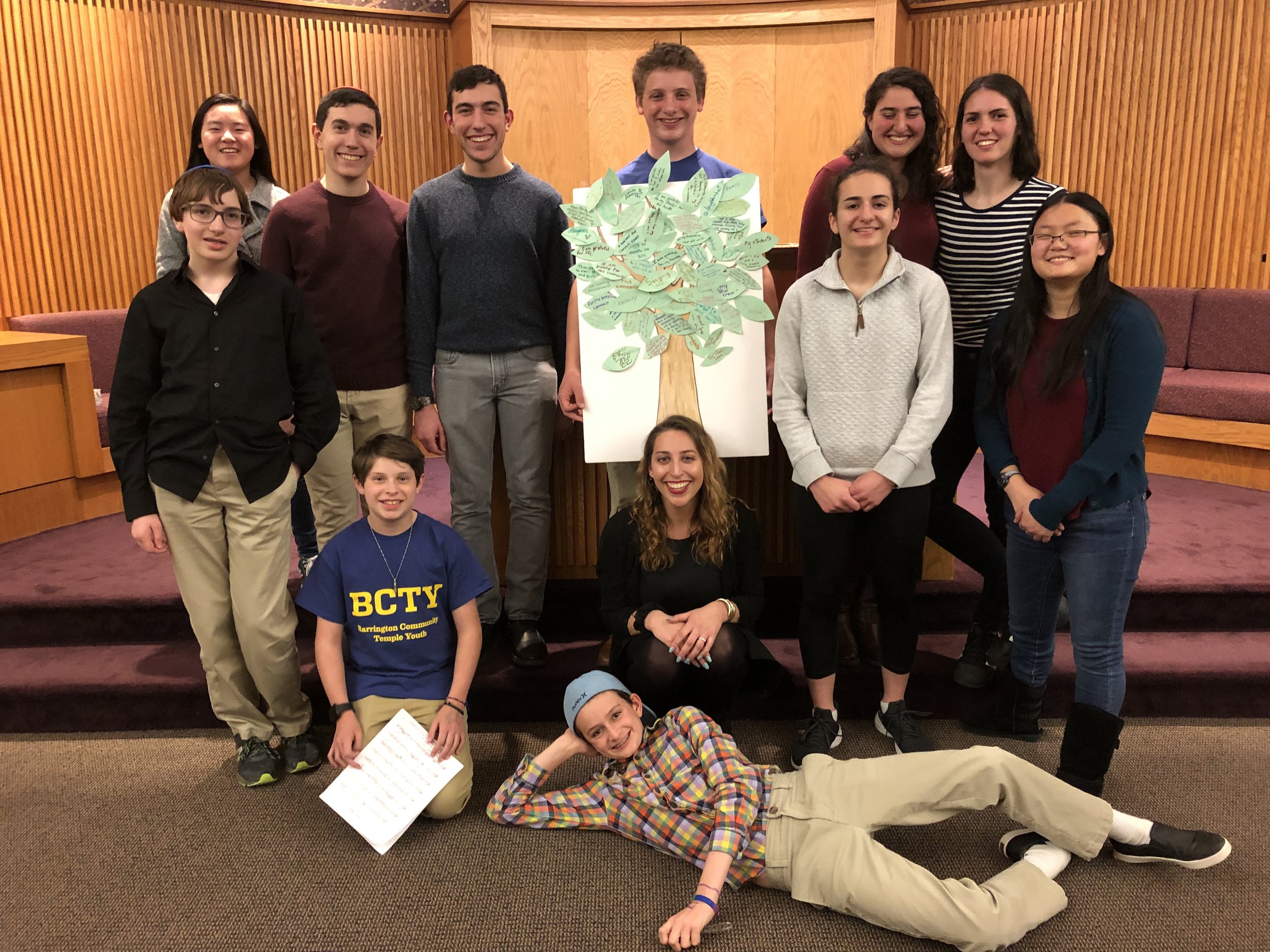 BCTY Shabbat at THB with “Communi-tree”