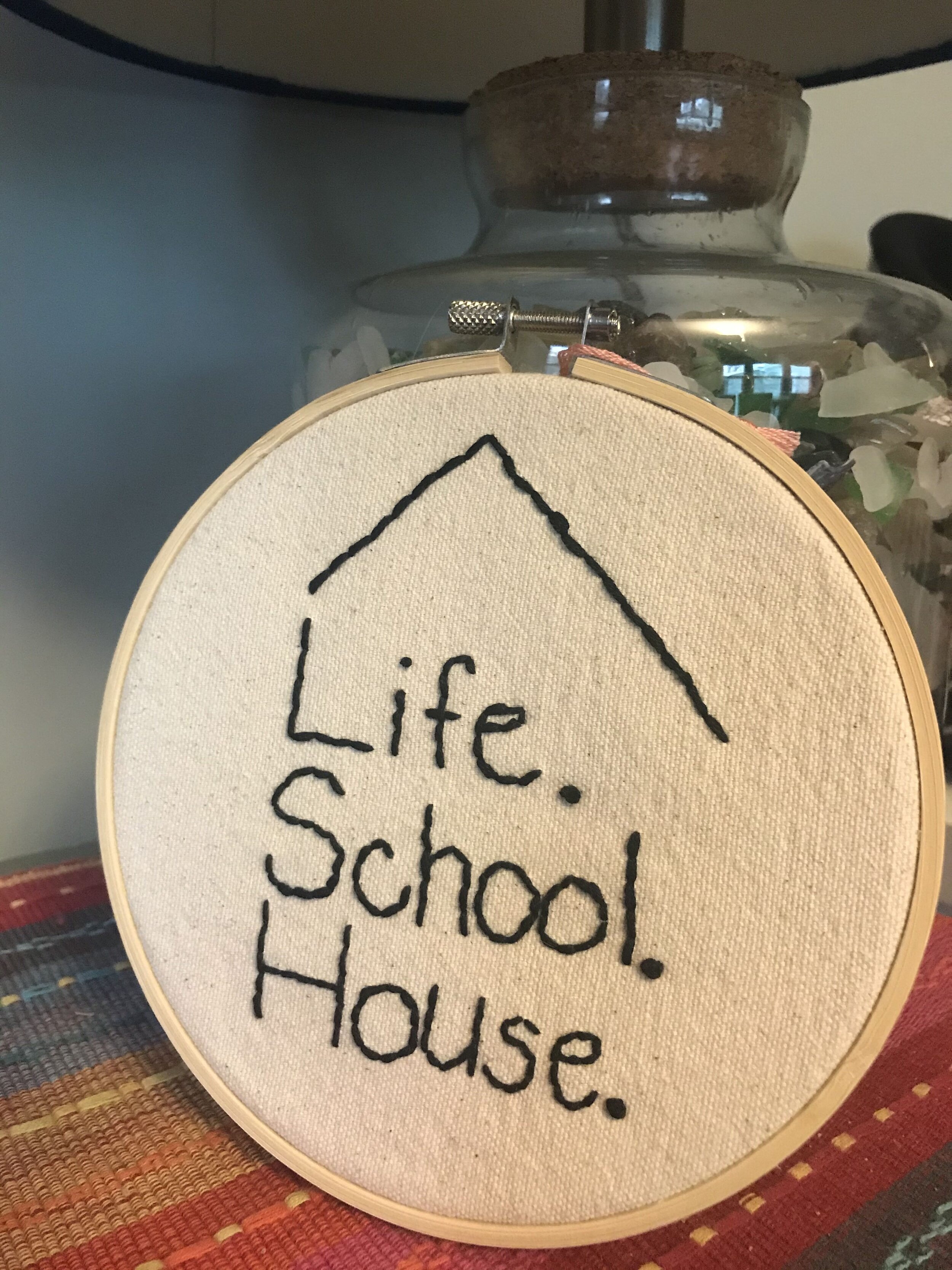 Embroidered LifeSchoolHouse Logo