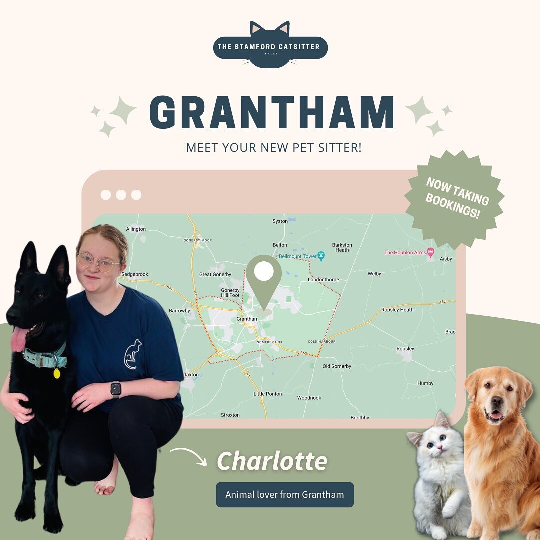🐾 CALLING ALL GRANTHAM PET OWNERS 🐾 

The lovely Charlotte is ready and waiting to meet your cats, dogs, rabbits and any other furry friends you may have in the home 🐶 

Of course she&rsquo;ll also be offering our GPS tracked Solo Dog Walks 🐕 

A