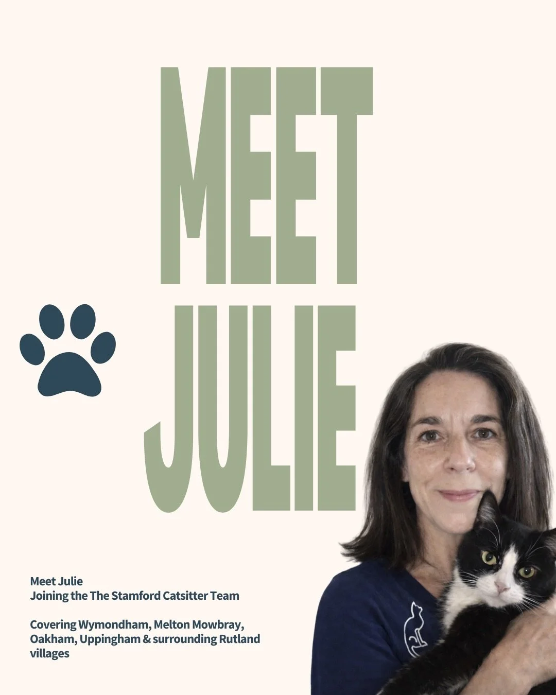 A little milestone for us&hellip;📍 

We&rsquo;re now able to support cat owners in Melton Mowbray 🐾

Julie is based in Wymondham and will be covering Melton and surrounding villages - offering calm visits, familiar routines and peace of mind while 