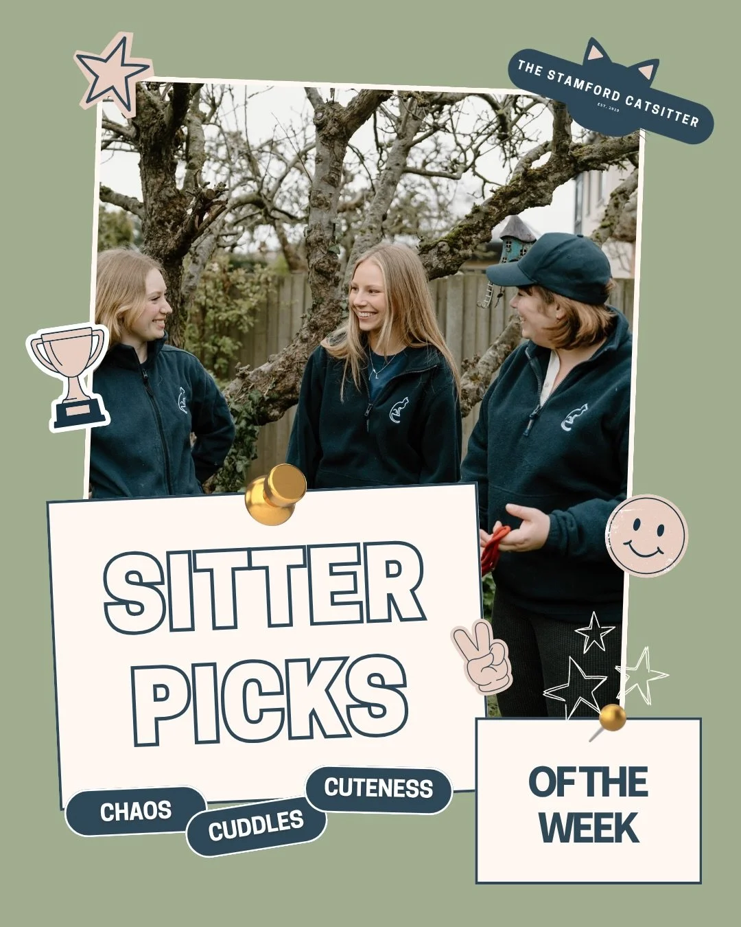 Sitter Picks of the Week 🏆

From escape artists to tap drinkers&hellip; last week was a good one 😅

Big thanks to our team for sharing their favourite moments - Charlotte, Shannon, Katie, Lydia F, Clare, Kate &amp; Elly 💛

Same time next week? 👀