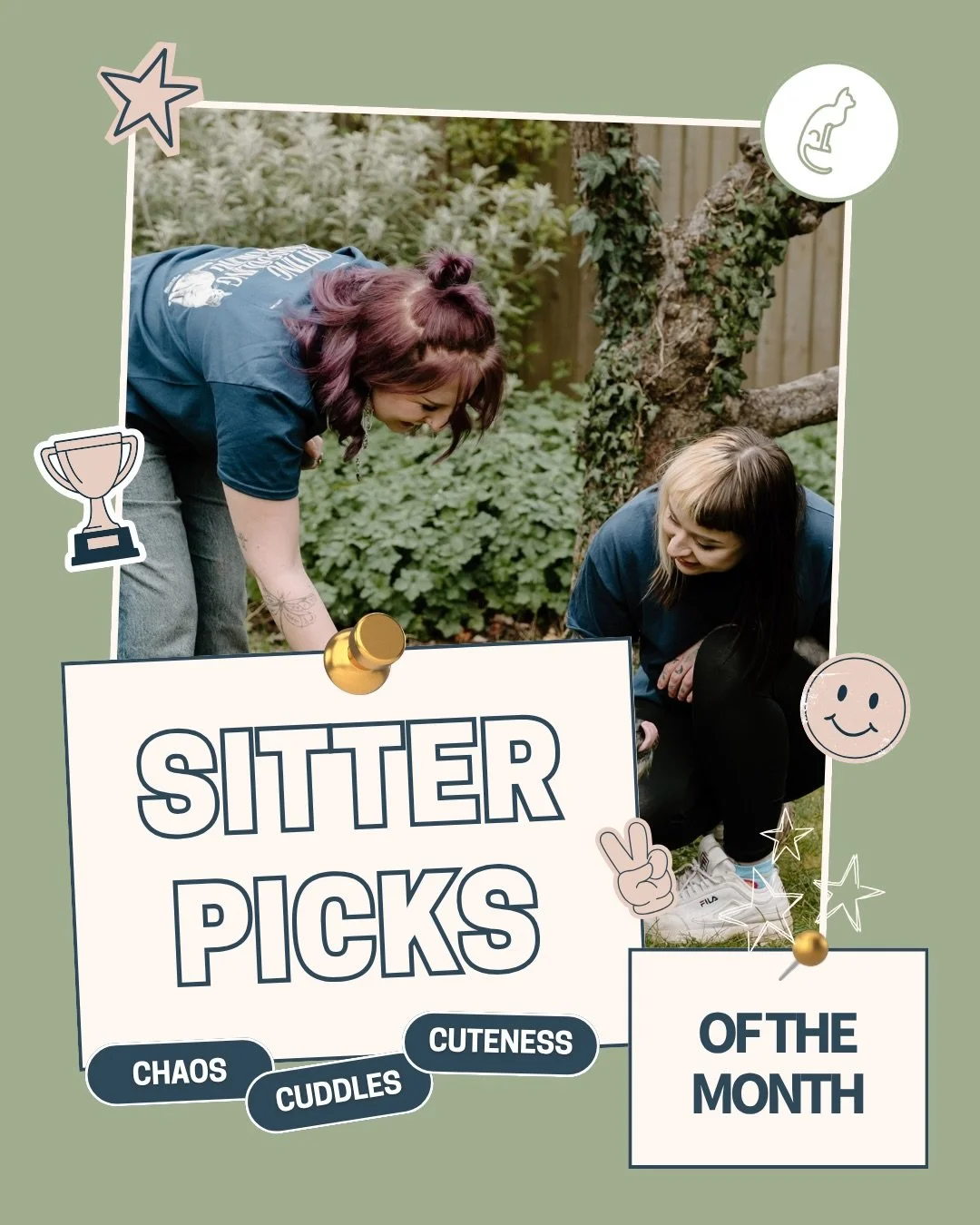 Looking back on April&rsquo;s Sitter Picks of the Month 🐾
sunshine, snacks, cuddles&hellip; everything hallelujah 🩷☀️