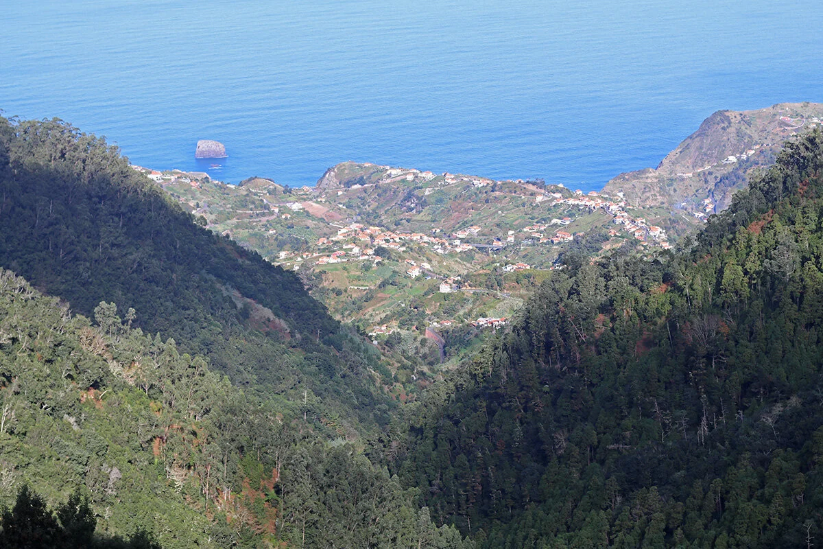 The view north to the coast