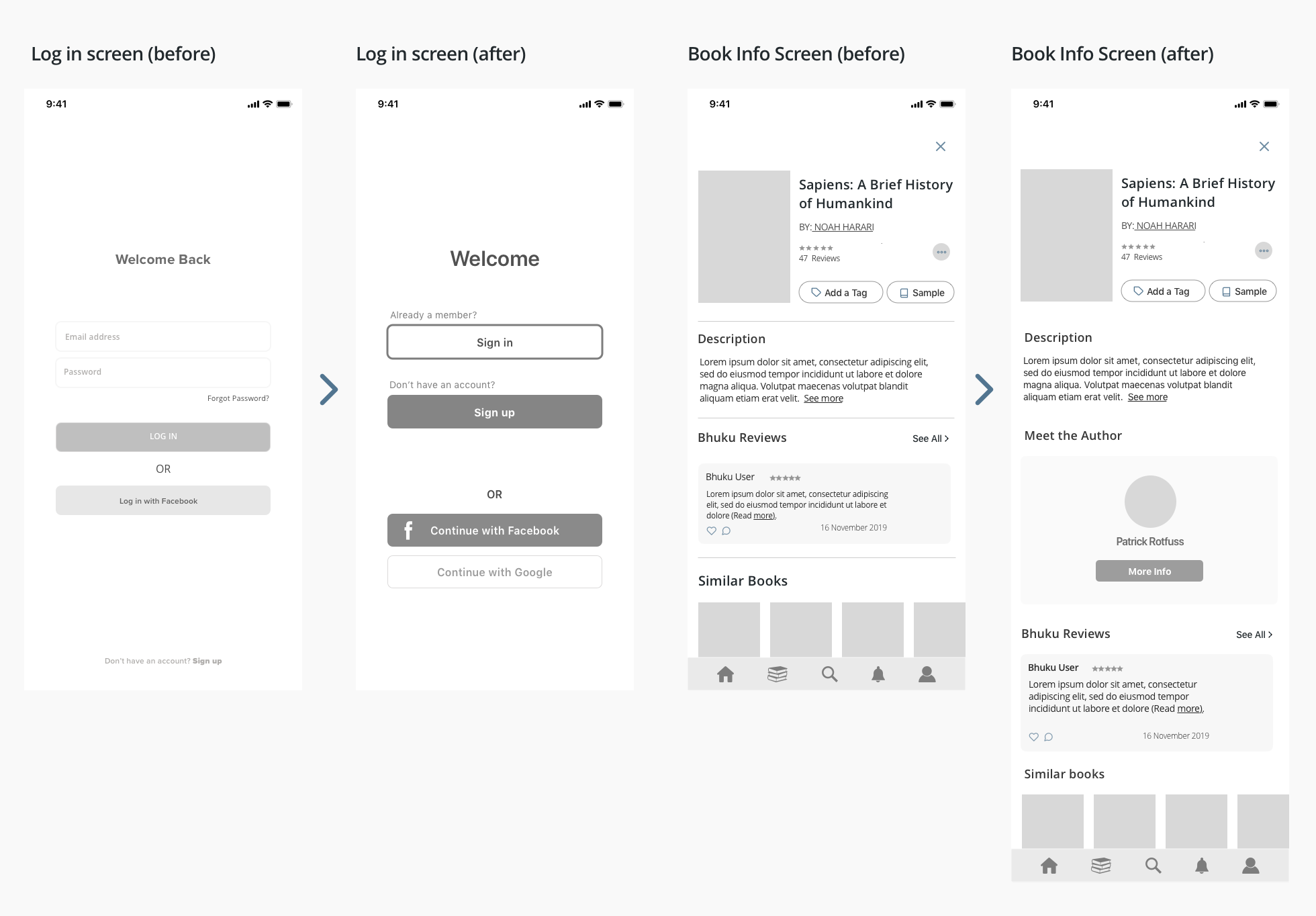 Mid fidelity iteration