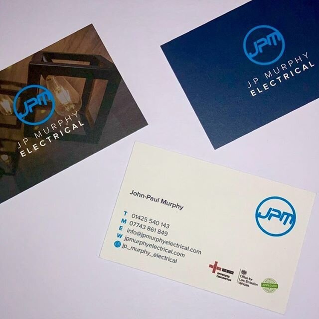 Our newly designed business cards have landed!! @moo  #niceicapprovedcontractor #hampshirelife #electrician #lightingdesign #newforest #bartononsea #localbusiness #business #businesscards