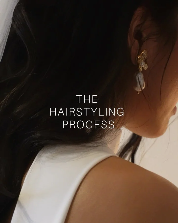 The hairstyling process really is something! 

Simple styles take time and patience. 
From the beginning to the end, every step! even the little ones lead to a seamless finish. 

Wedding morning hair prep with my Bride Tiffany! 
What a queen! 

#sydn