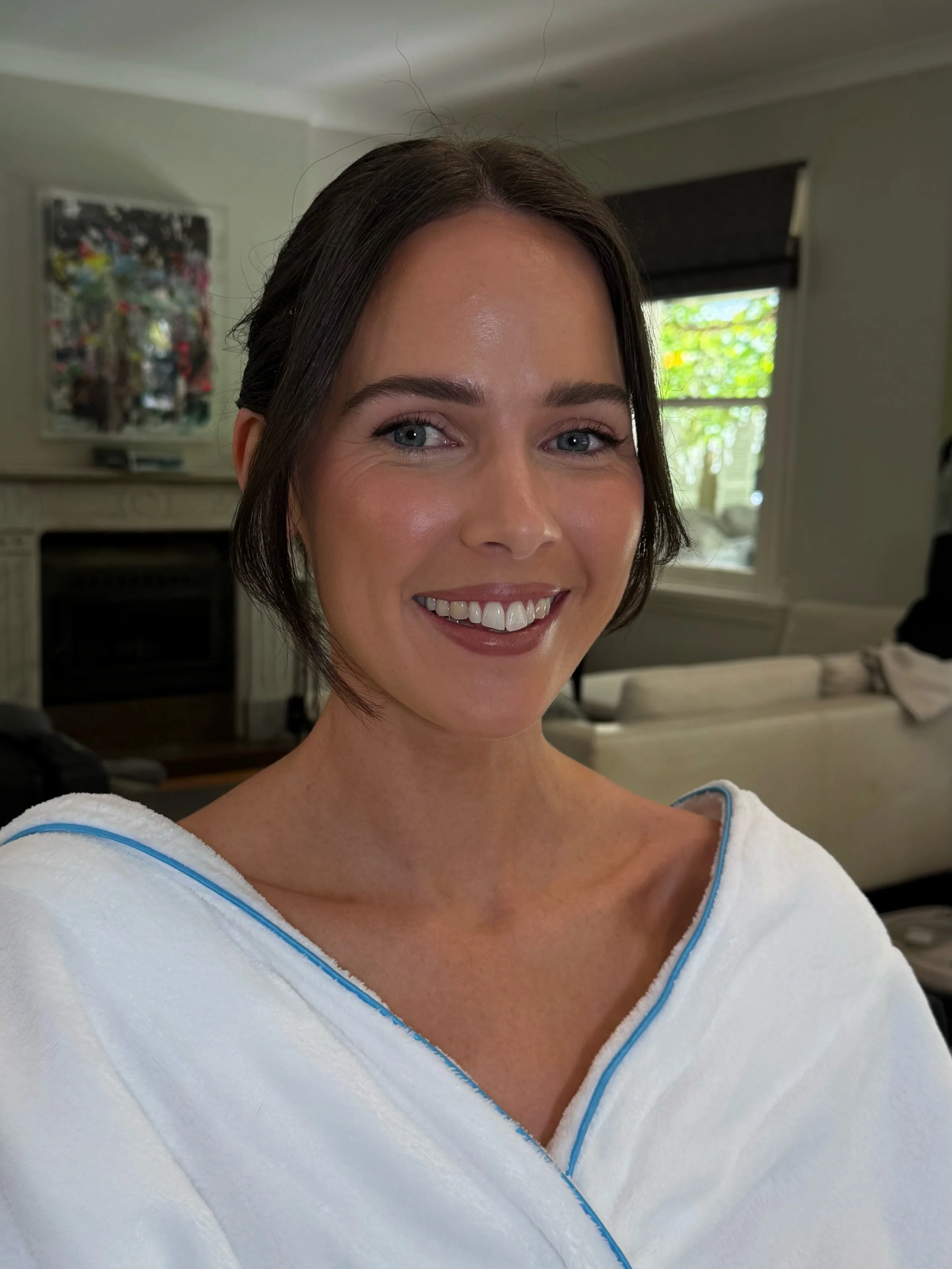 The beautiful Elly for her Mona Farm wedding! 

Natural glowy Bronzy skin and the coolest French twist I&rsquo;ve ever seen. 

I didn&rsquo;t get a chance to take pictures of it on the wedding day so swipe to see the trial pics. 

Changes we made wer
